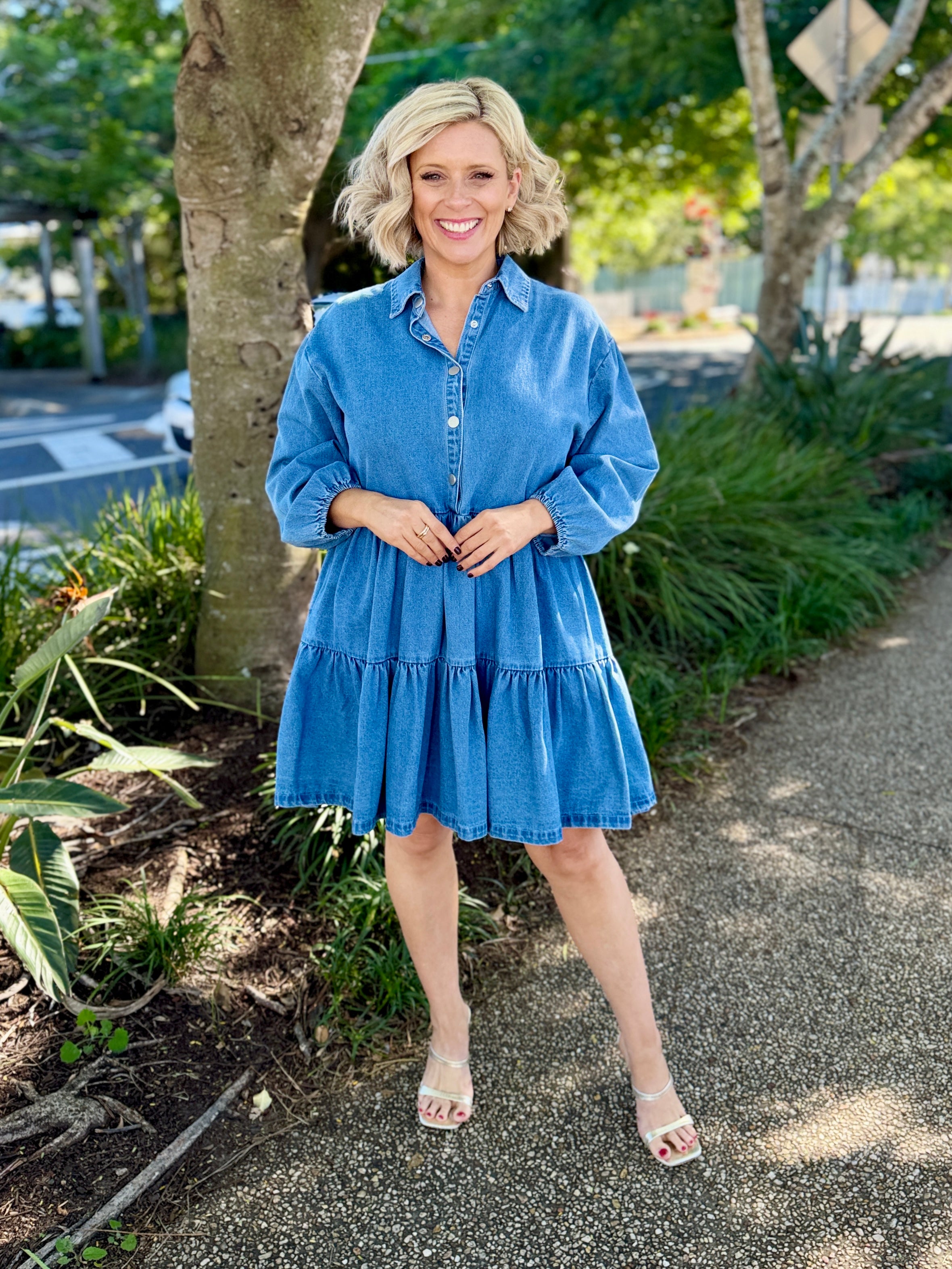Denver Denim Dress – Blue