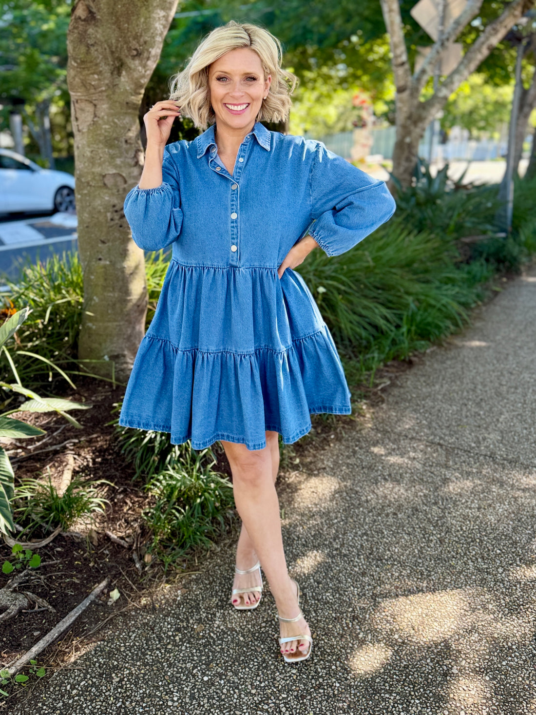 Denver Denim Dress – Blue