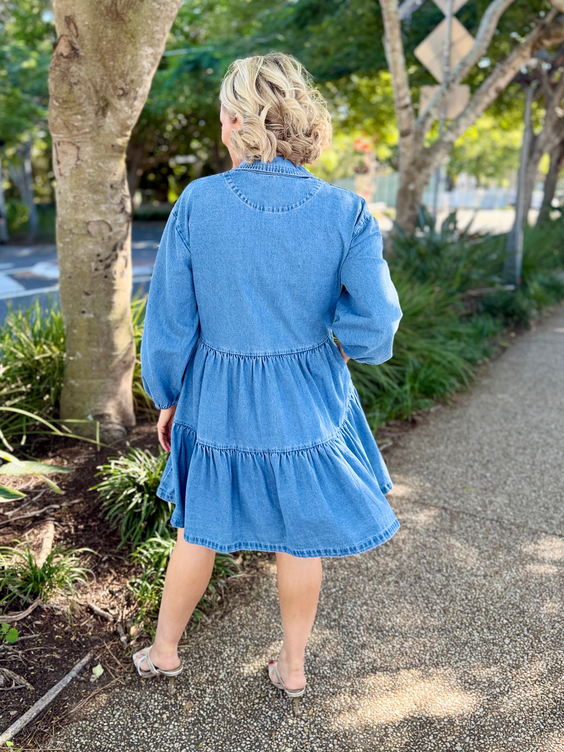 Denver Denim Dress – Blue