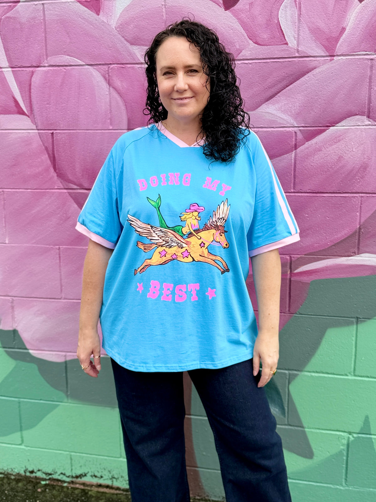 Doing My Best Tee - Blue