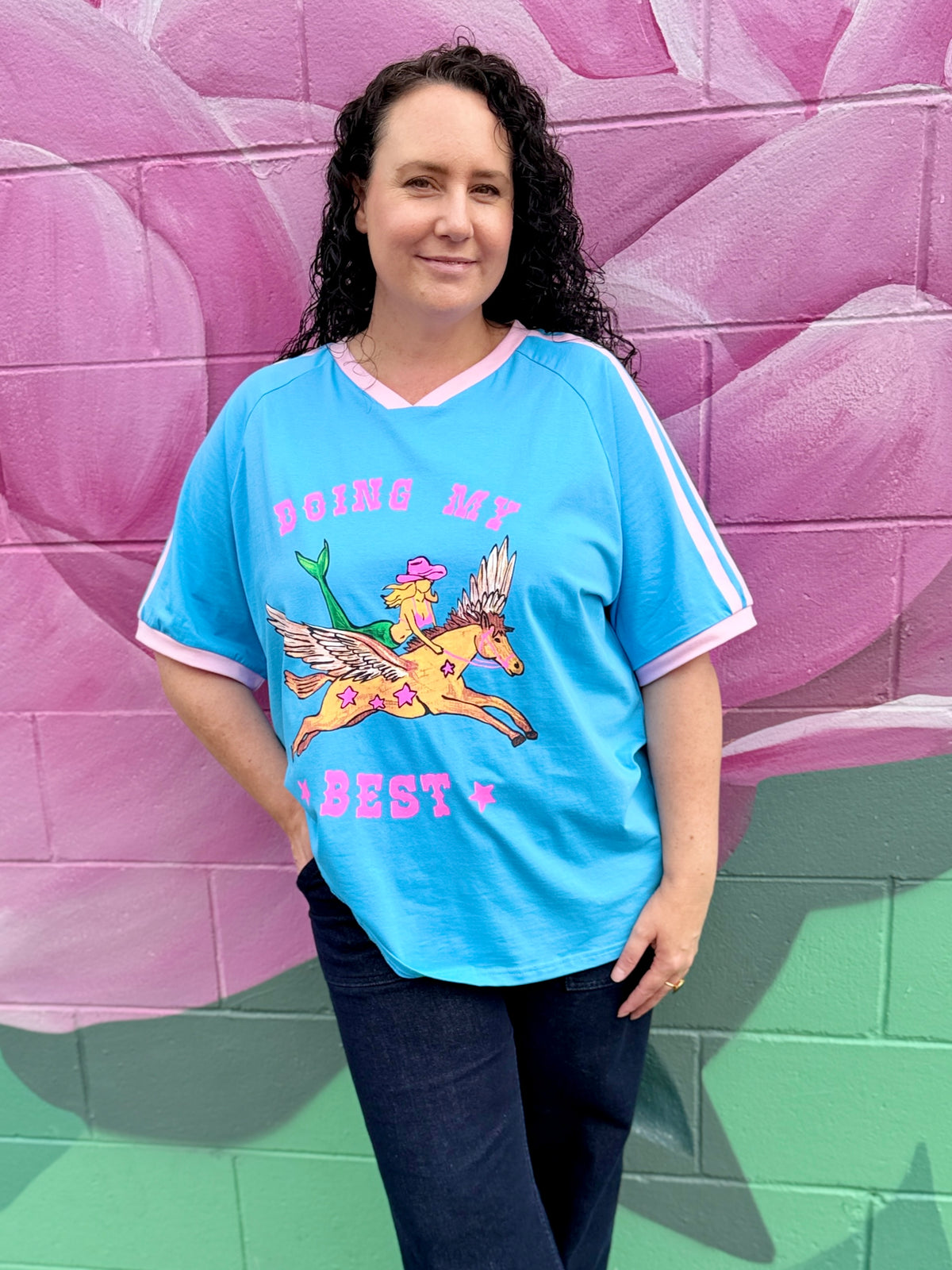 Doing My Best Tee - Blue