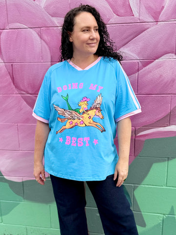 Doing My Best Tee - Blue
