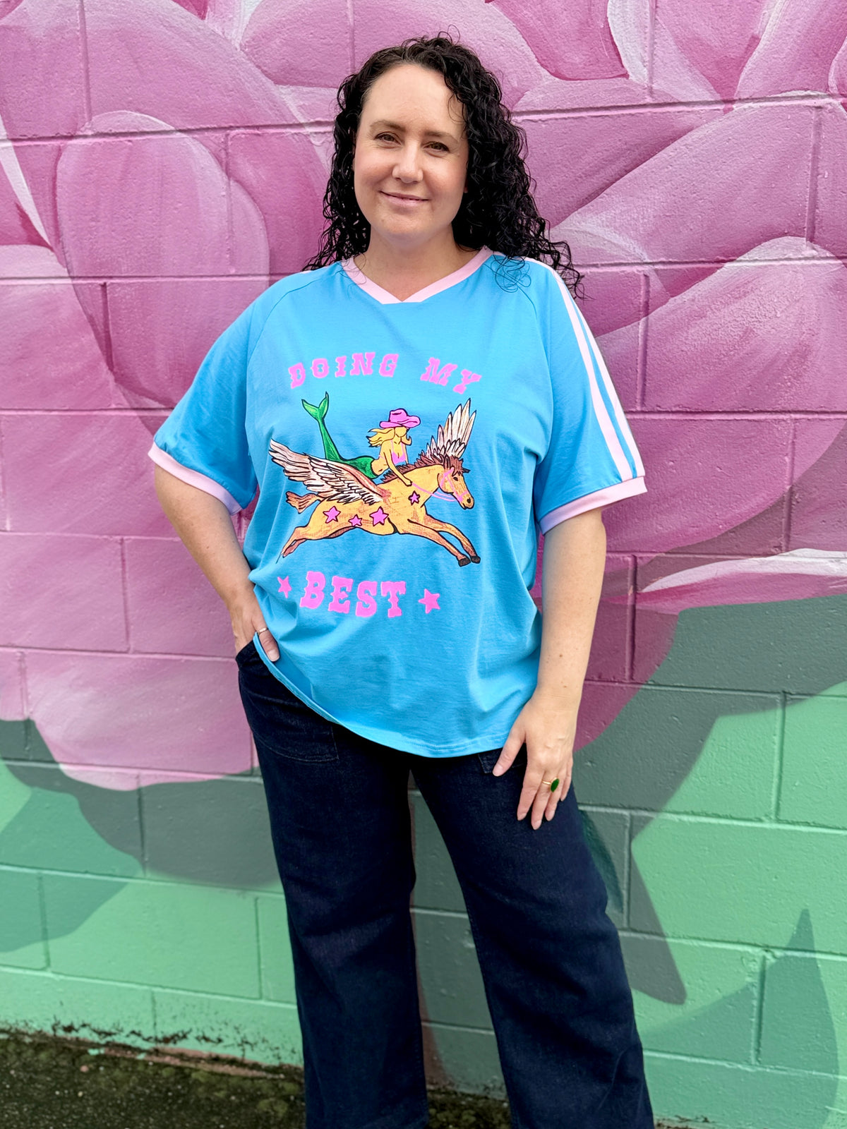 Doing My Best Tee - Blue