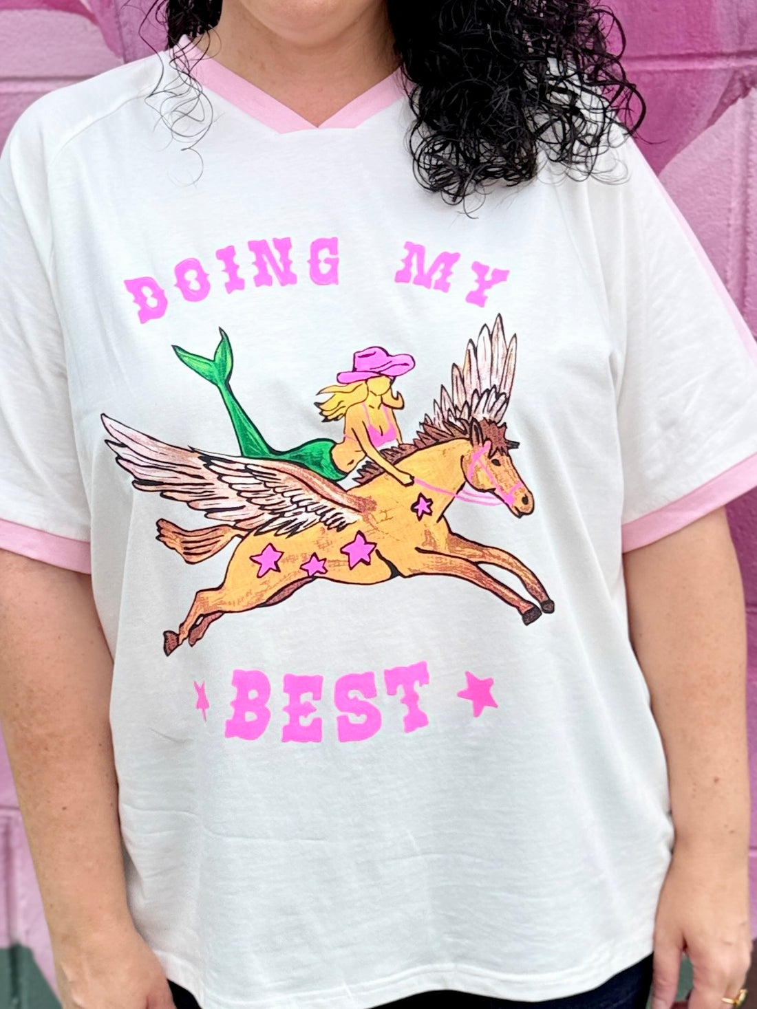 Doing My Best Tee - White