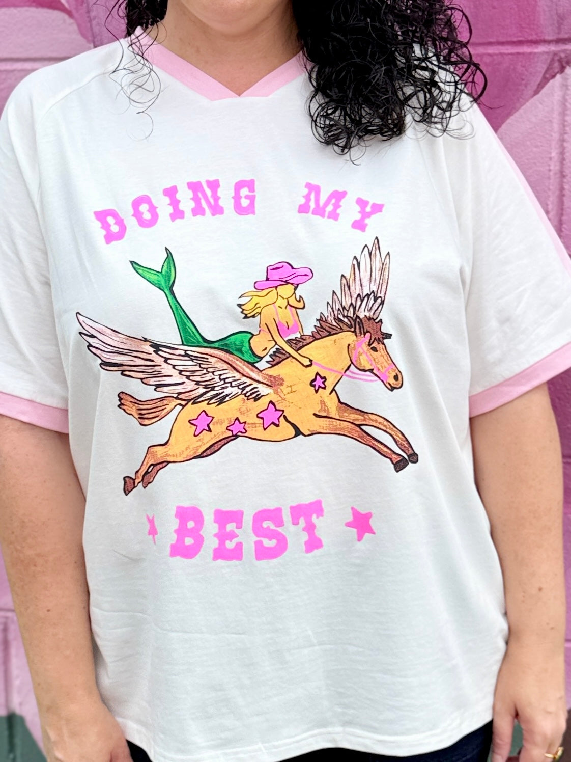Doing My Best Tee - White