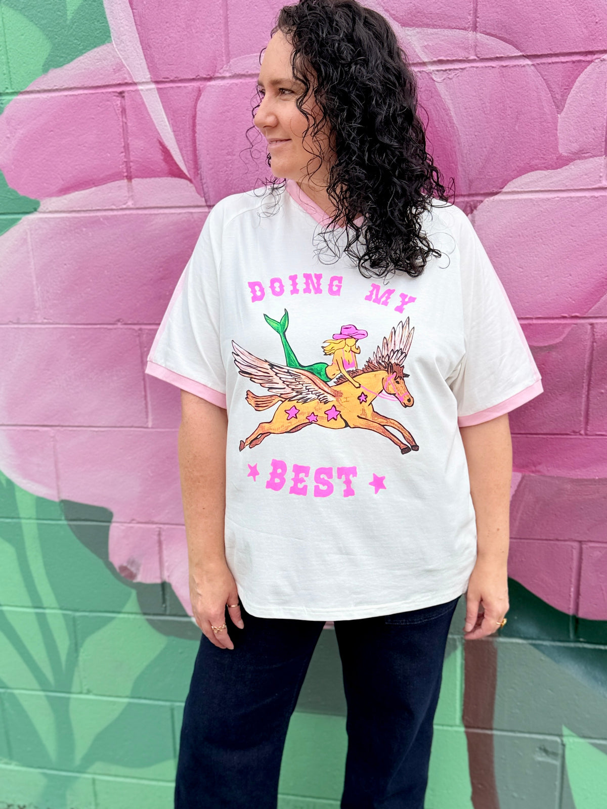 Doing My Best Tee - White