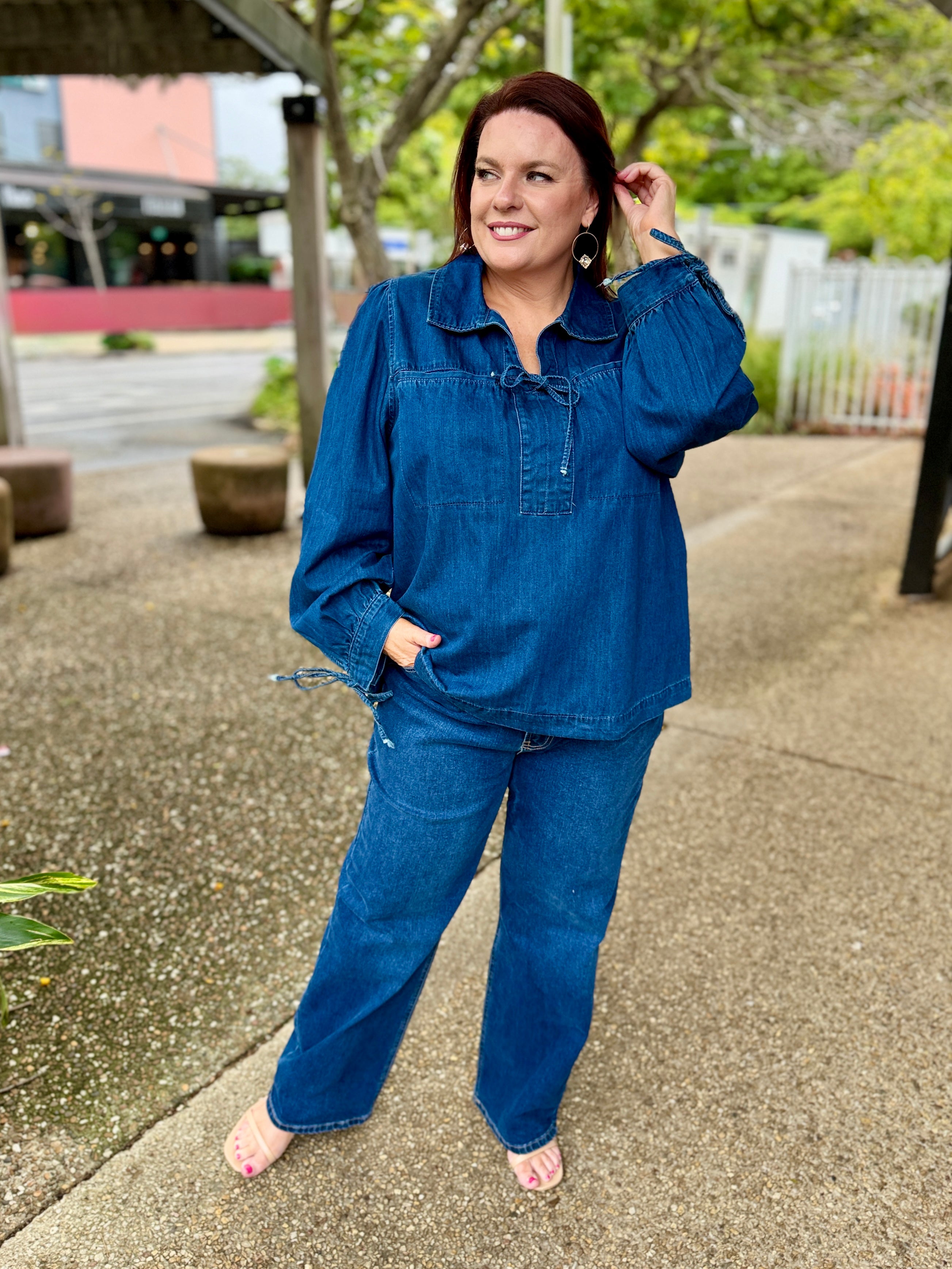 Dubai Denim Blouse