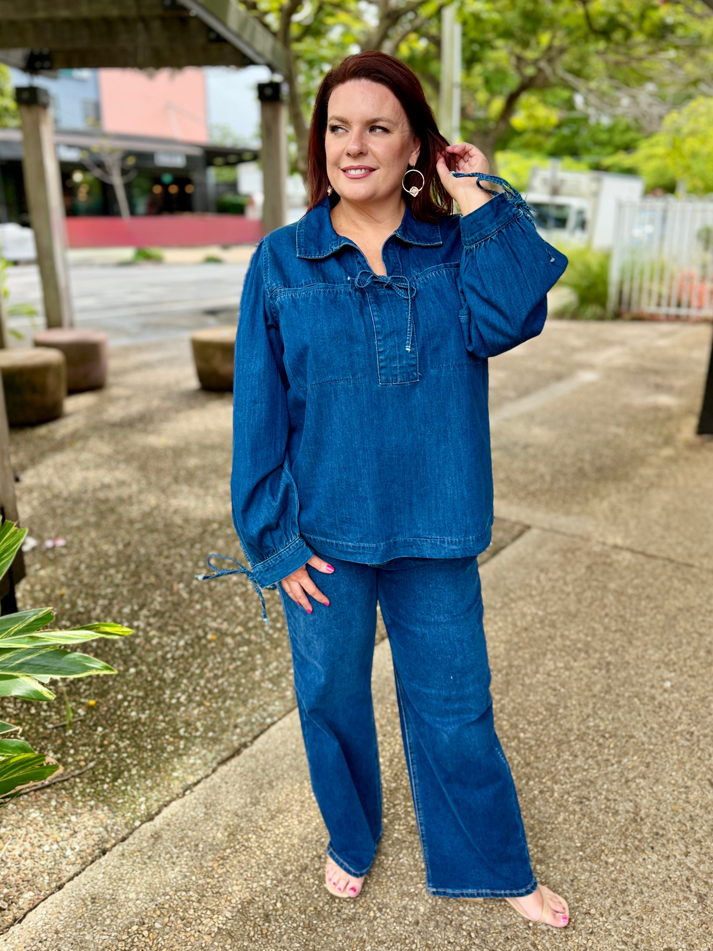 Dubai Denim Blouse