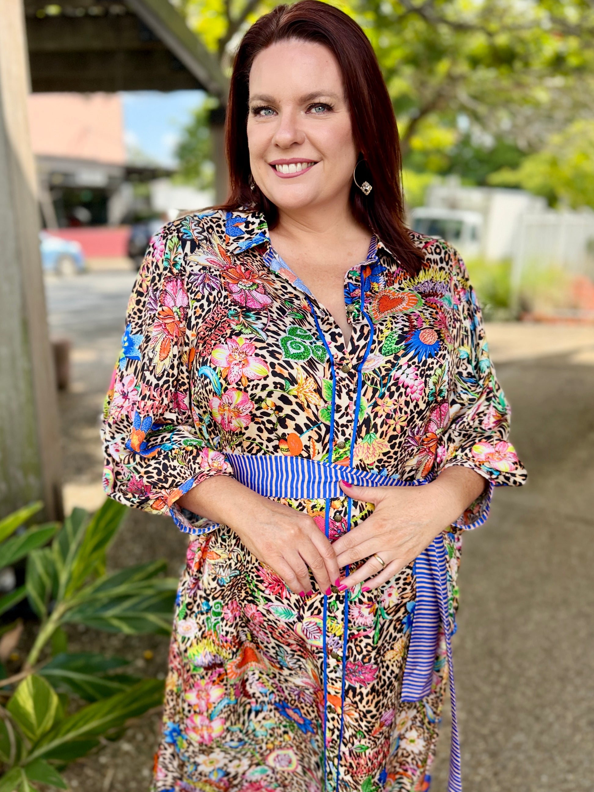 Eden Midi Dress – Leopard