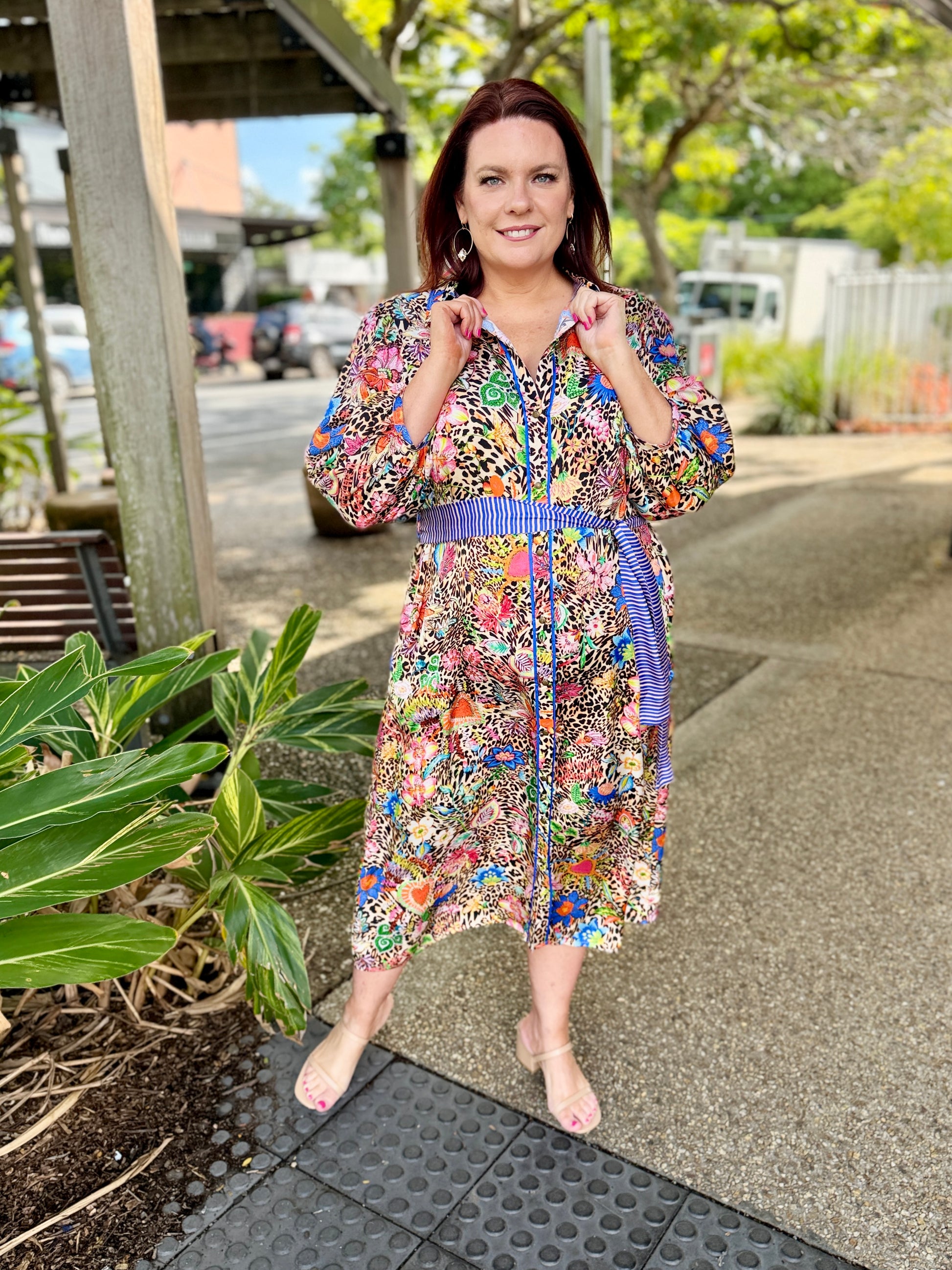 Eden Midi Dress – Leopard