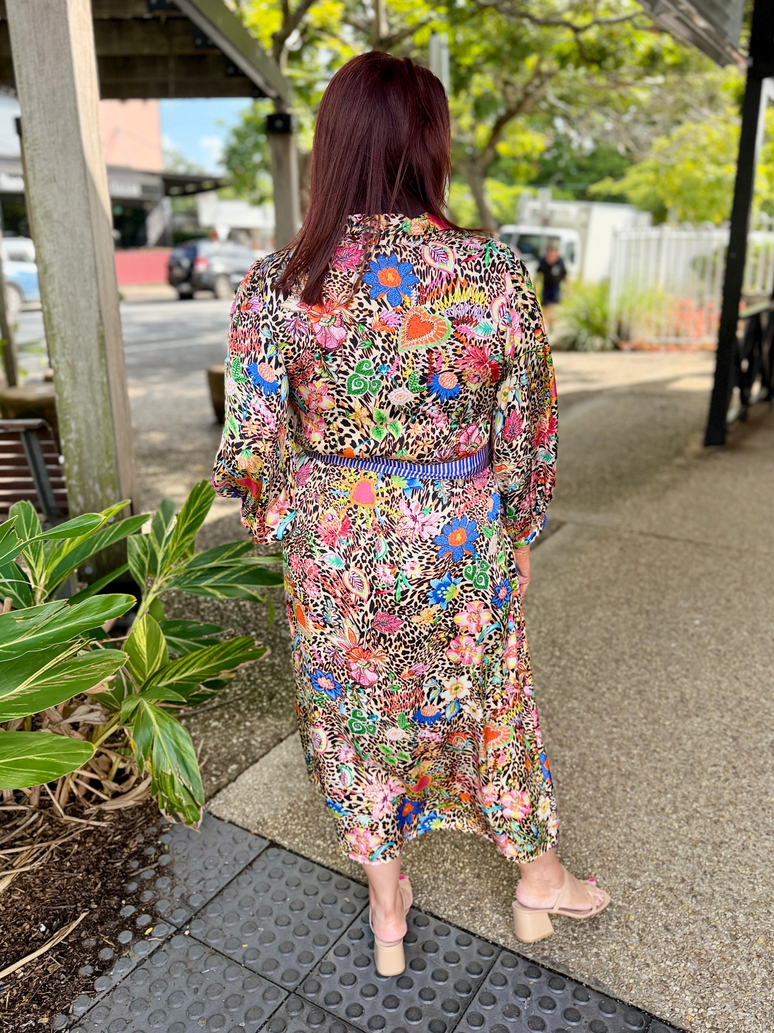 Eden Midi Dress – Leopard