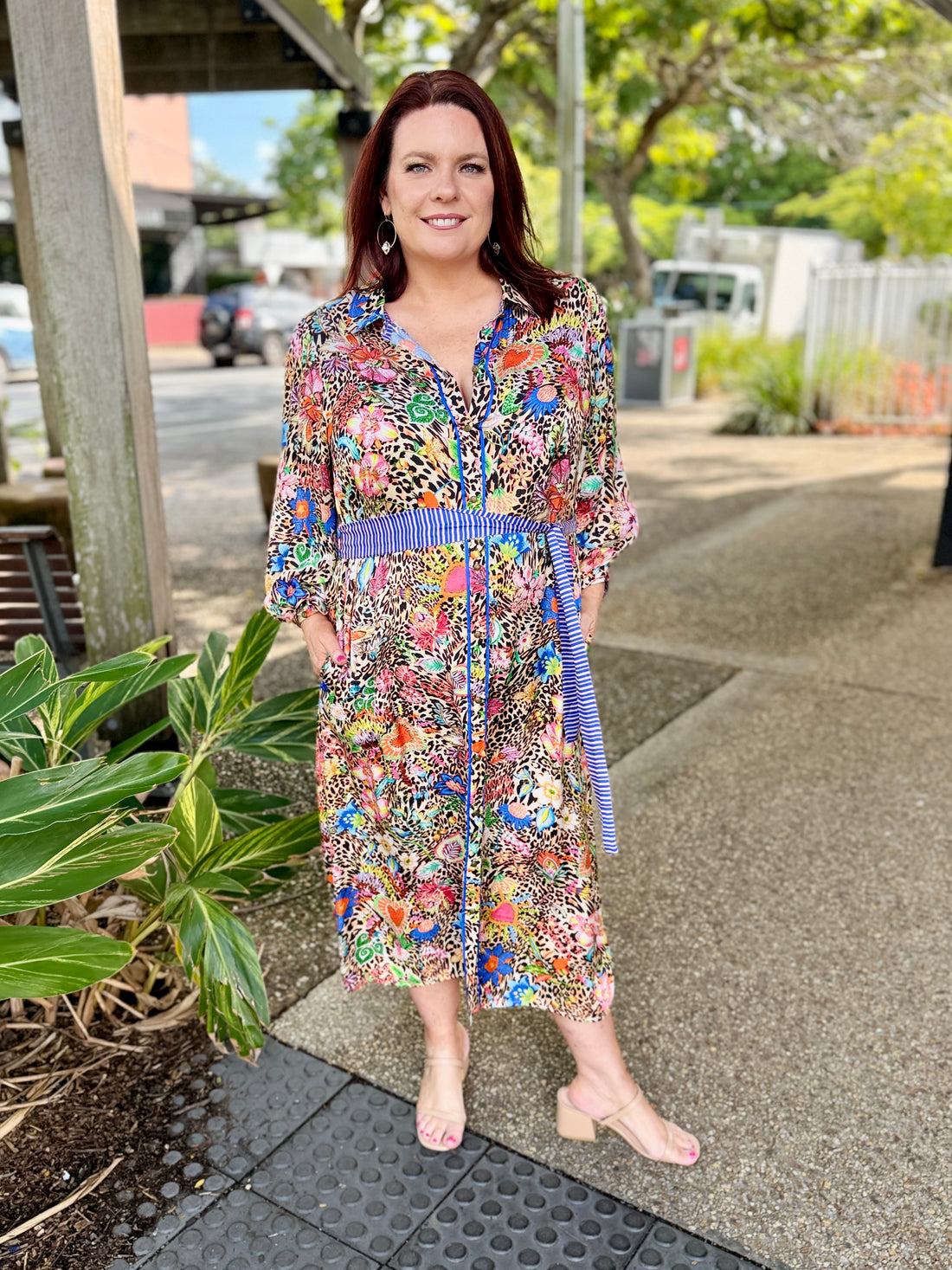 Eden Midi Dress – Leopard