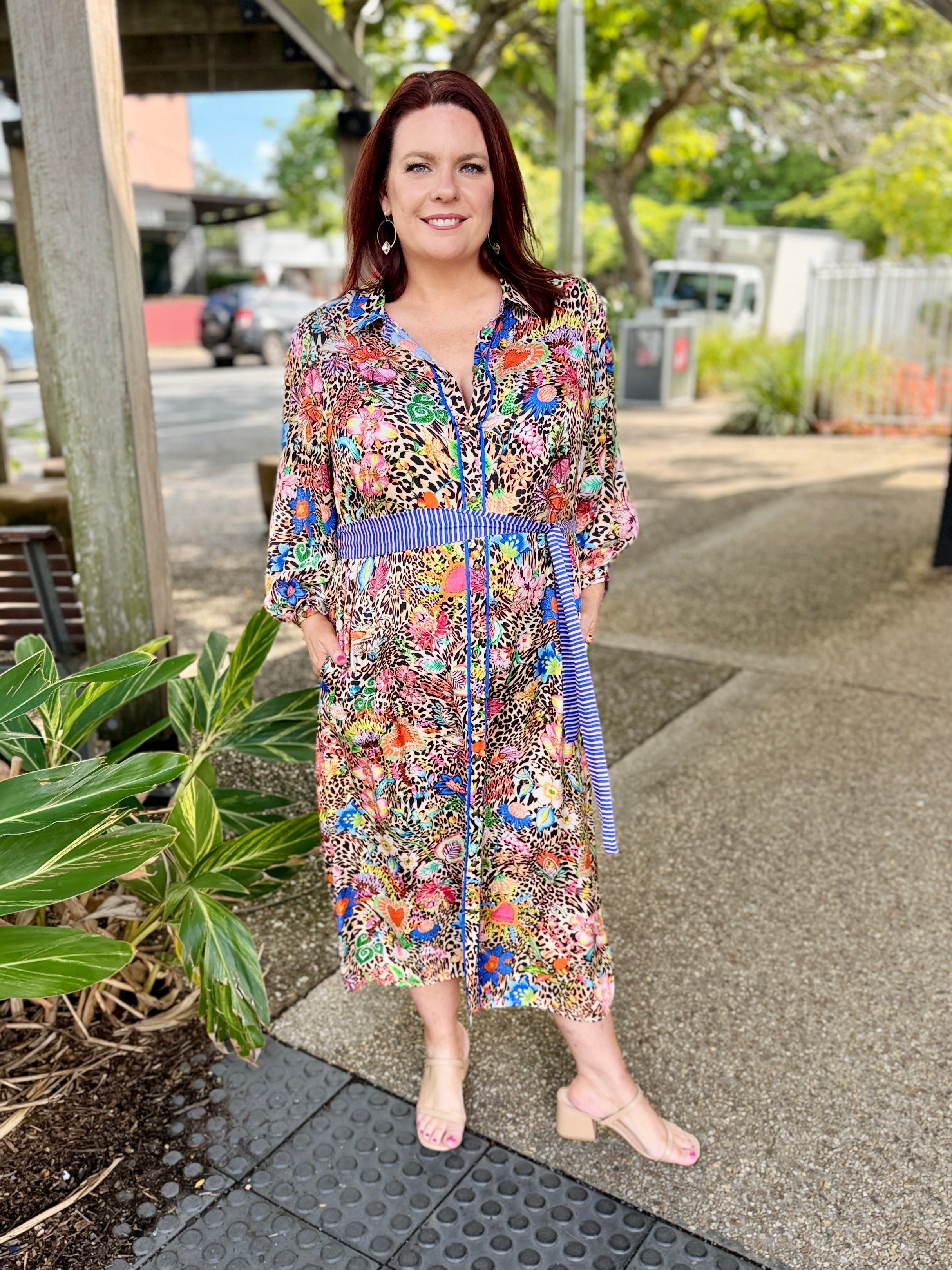Eden Midi Dress – Leopard