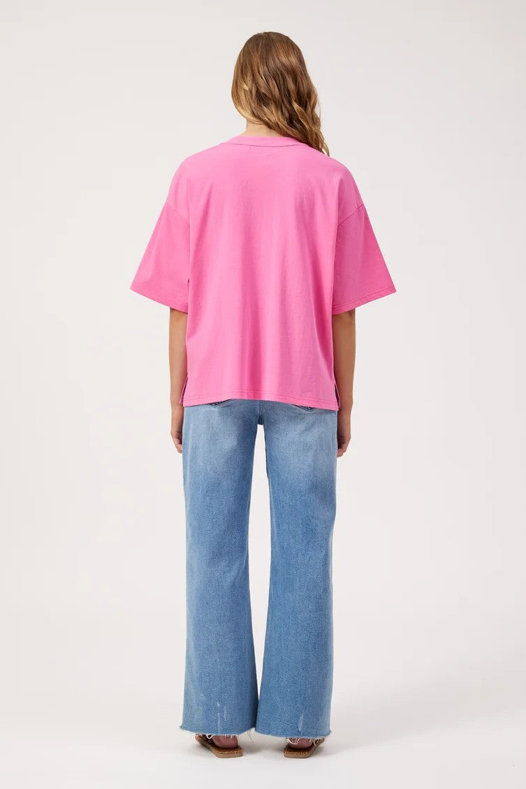Elba Heart Tee - Pink