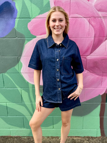 Emma Denim Shirt – Indigo