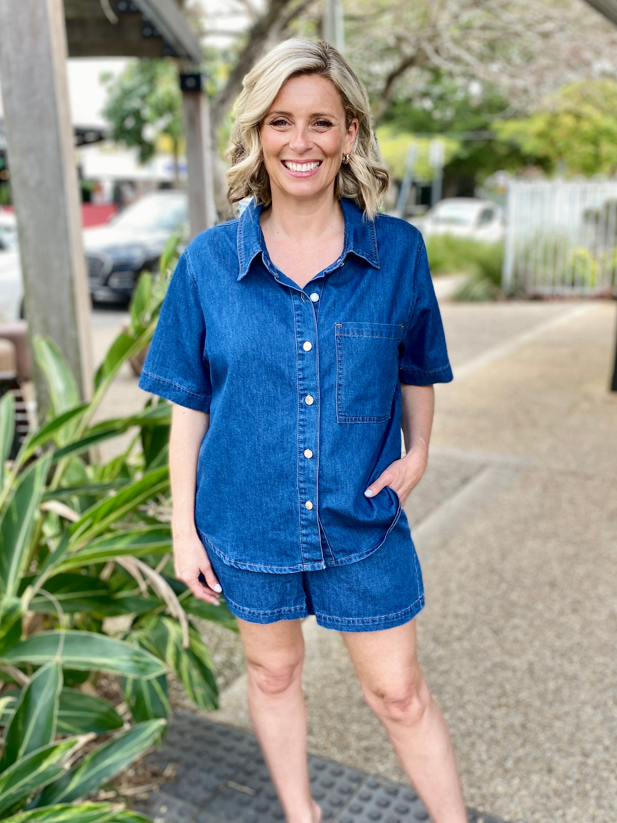 Emma Denim Short – Blue