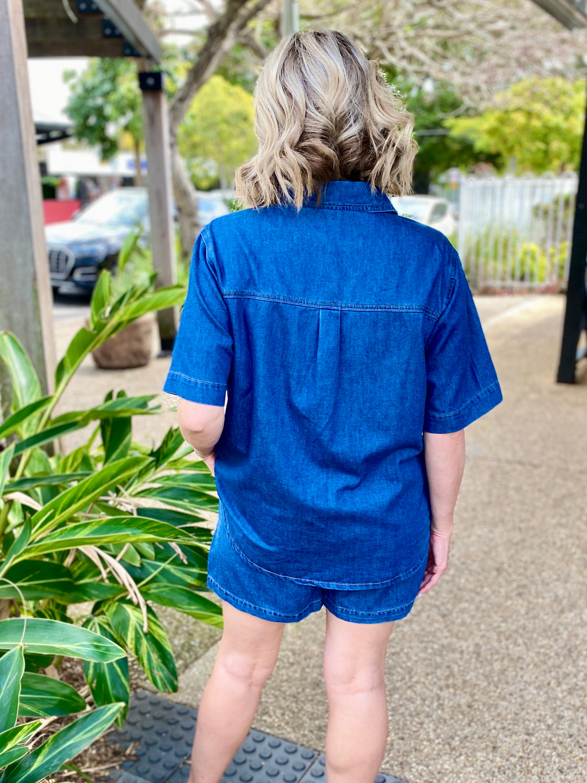 Emma Denim Short – Blue