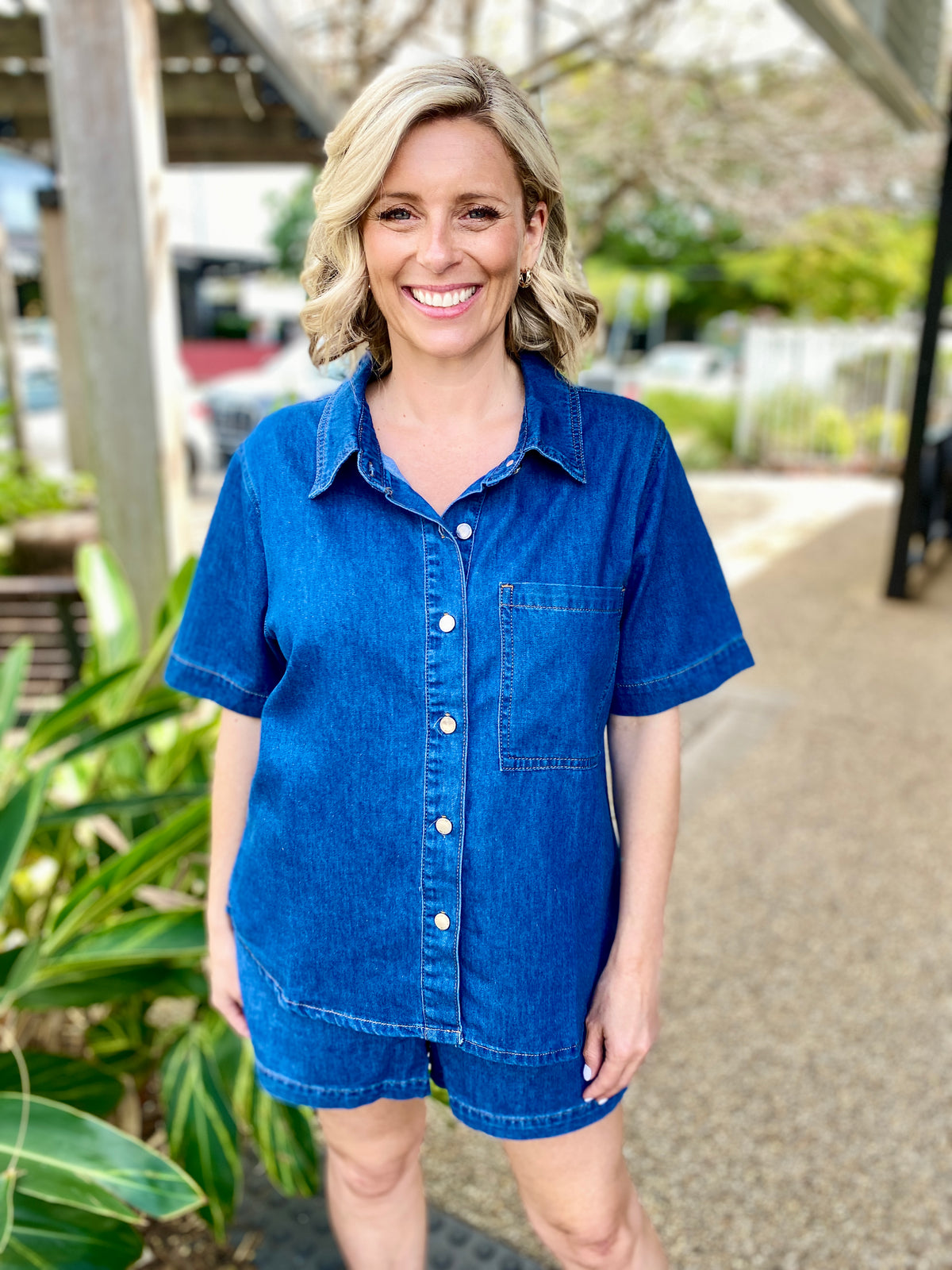 Emma Denim Short – Blue