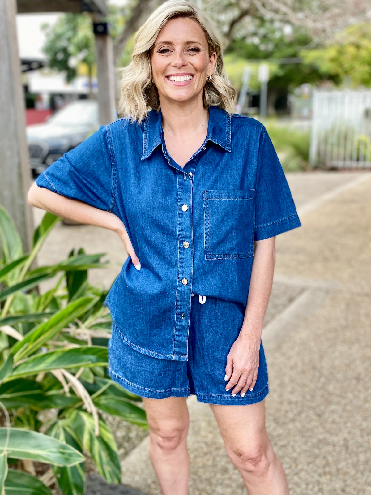 Emma Denim Short – Blue