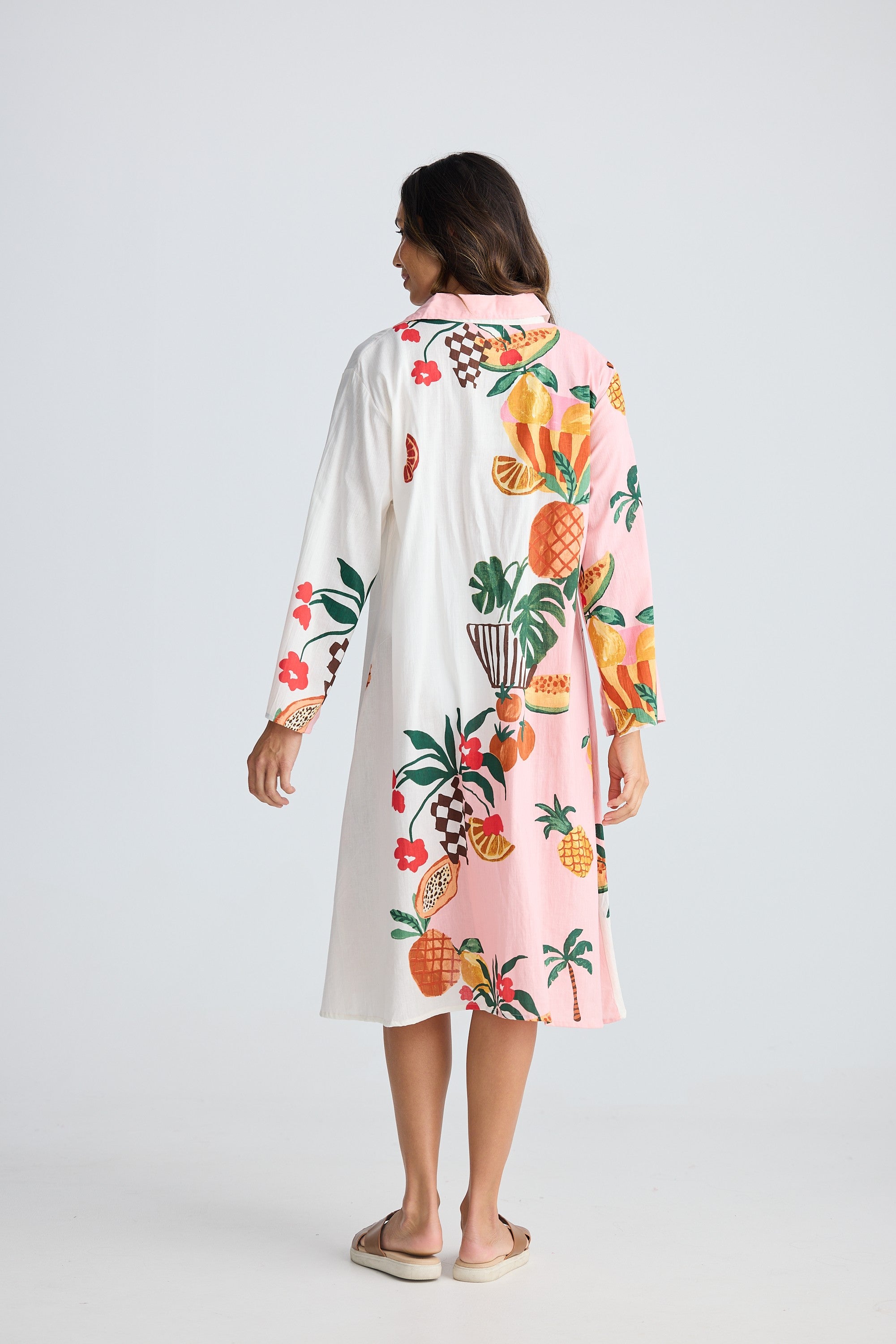 Stella Shirt Dress – Tropical Fruit