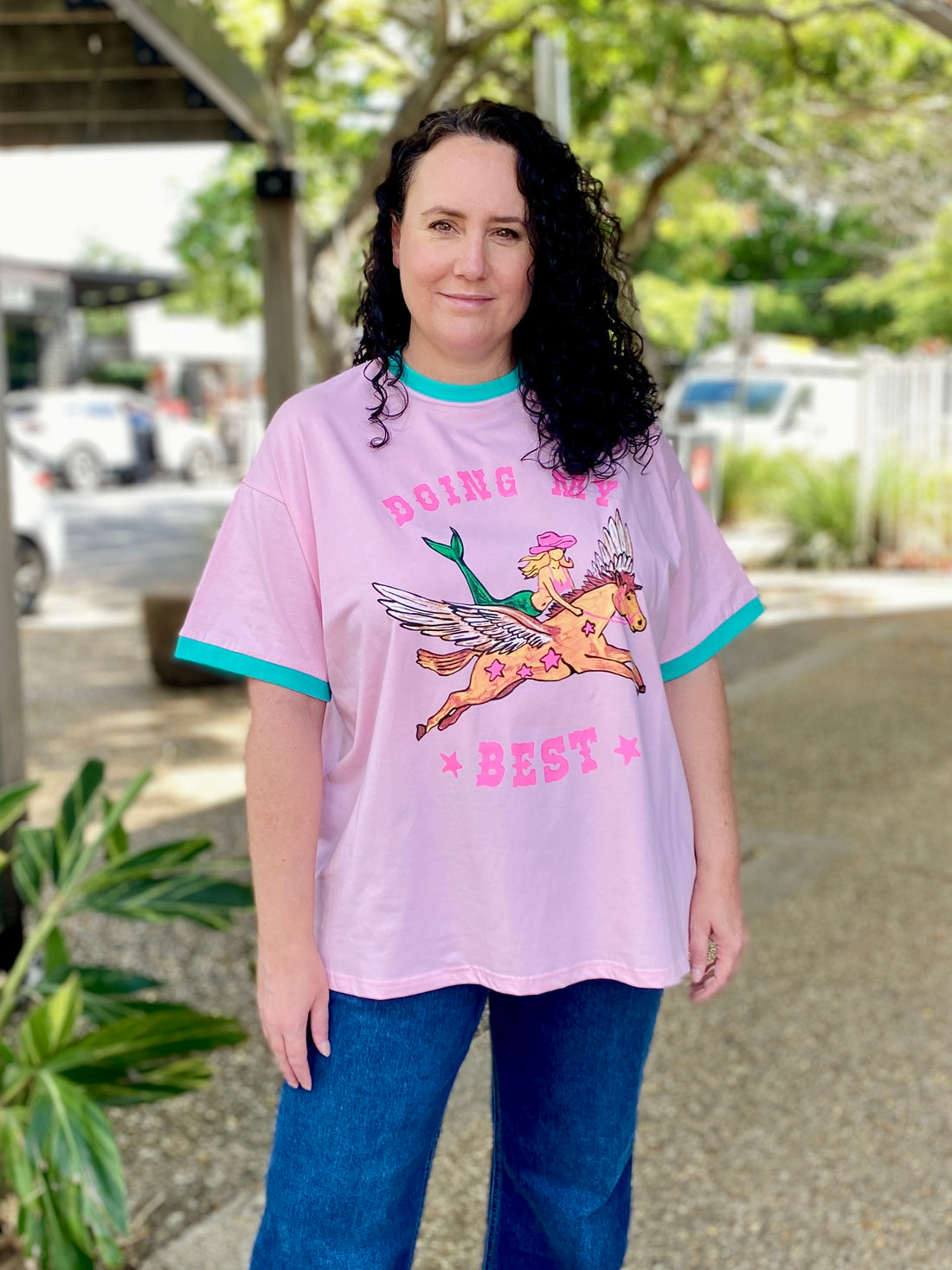Doing My Best Tee – Pink