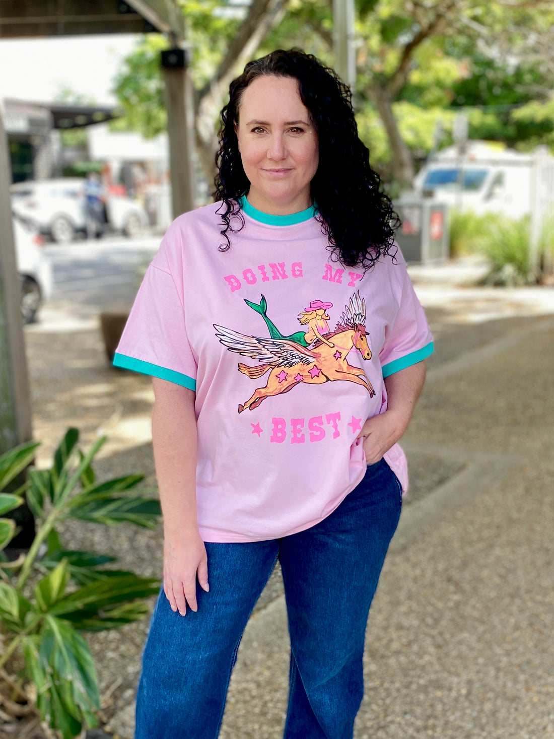 Doing My Best Tee – Pink