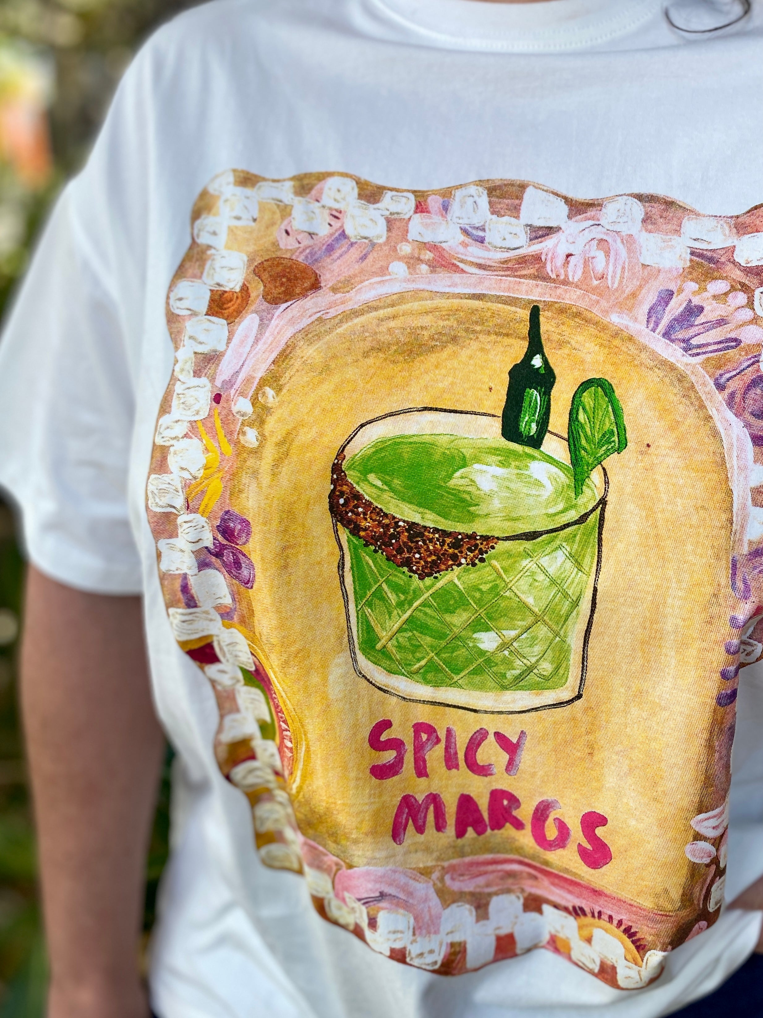 Spicy Margs Tee – White