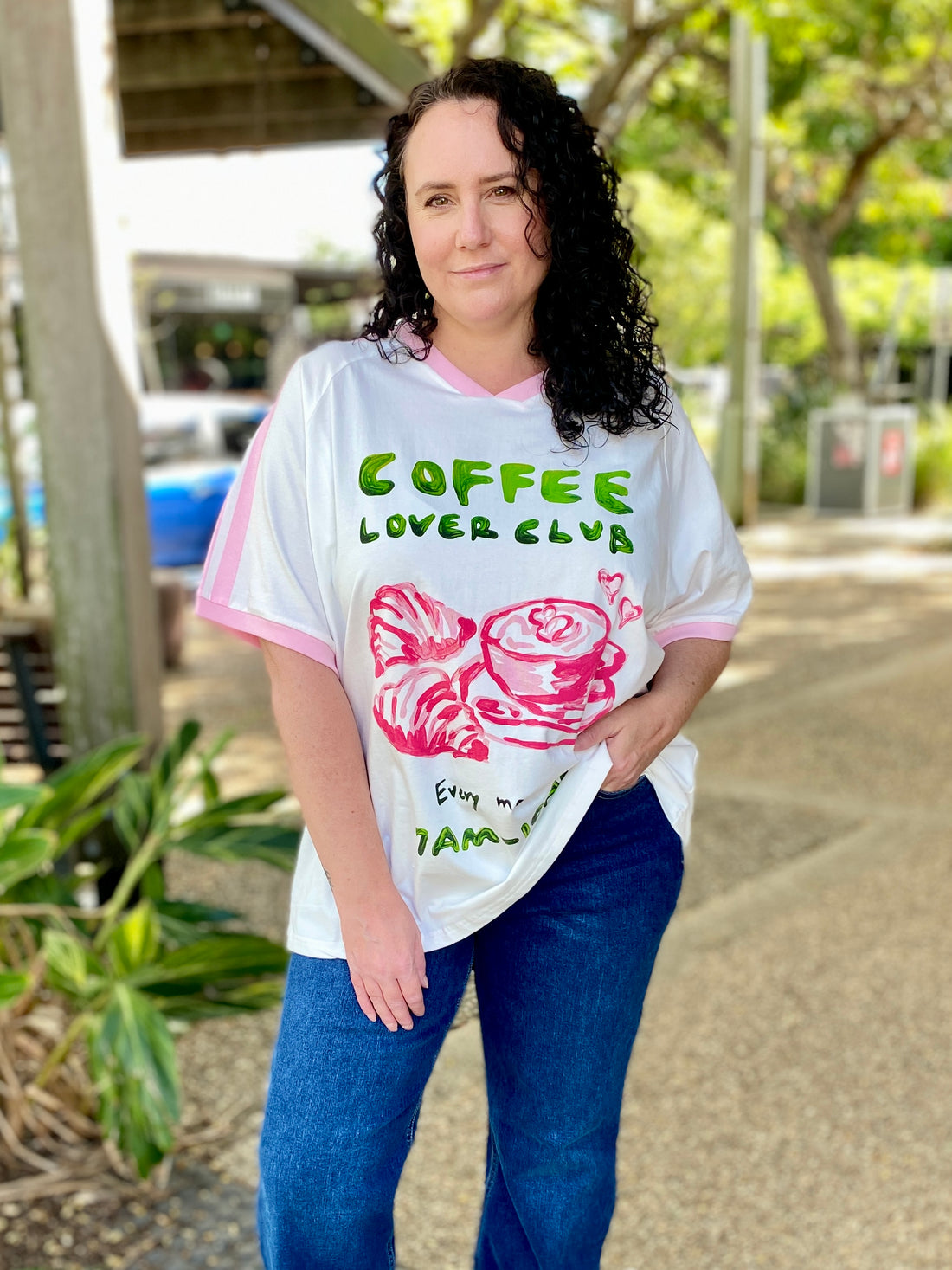 Coffee Lover Club Tee – White
