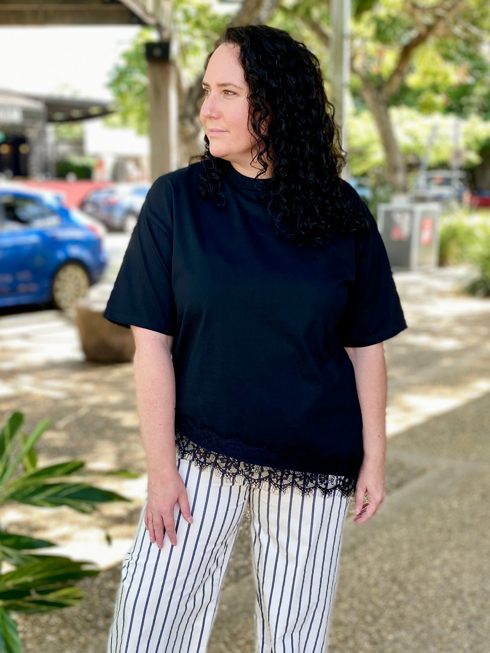 Jordon Lace Top – Black