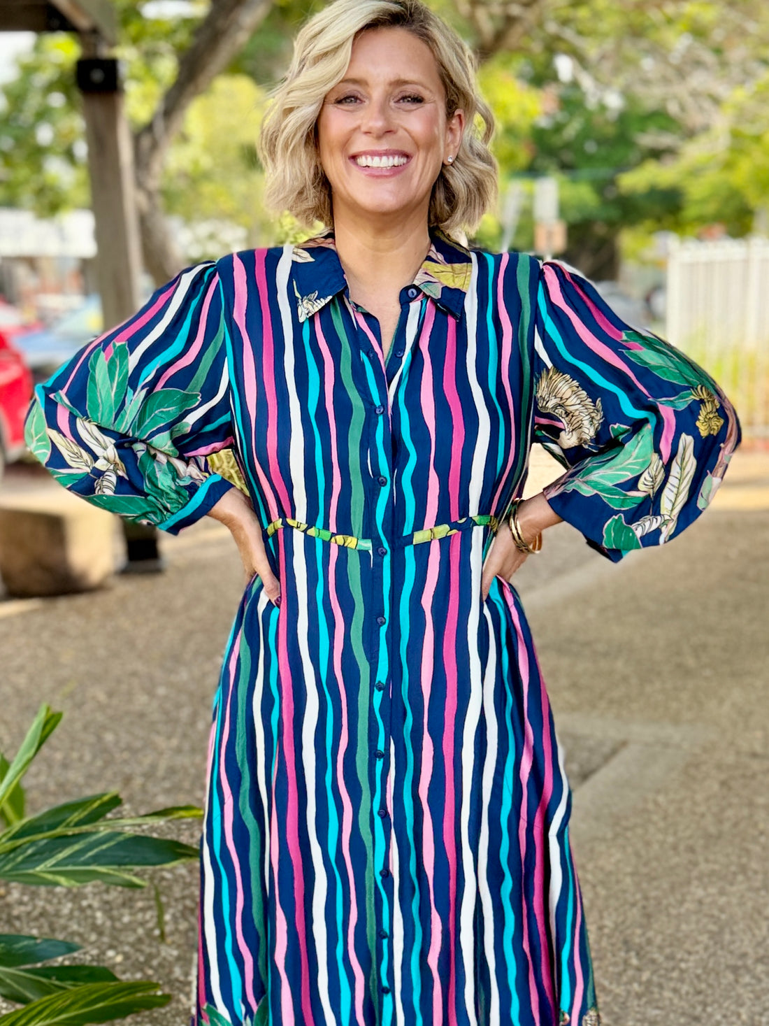 Cambridge Midi Dress – Berry
