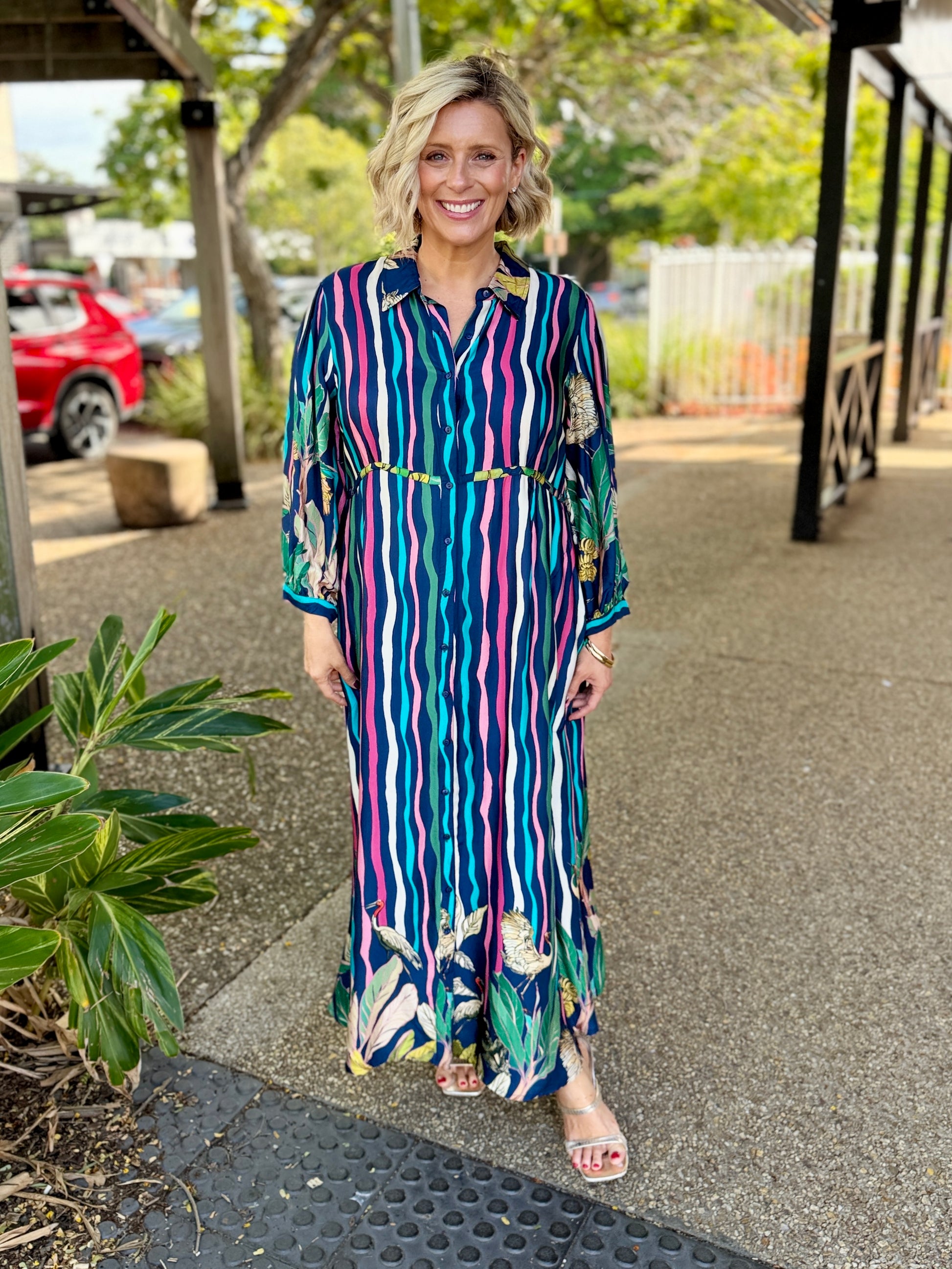 Cambridge Midi Dress – Berry