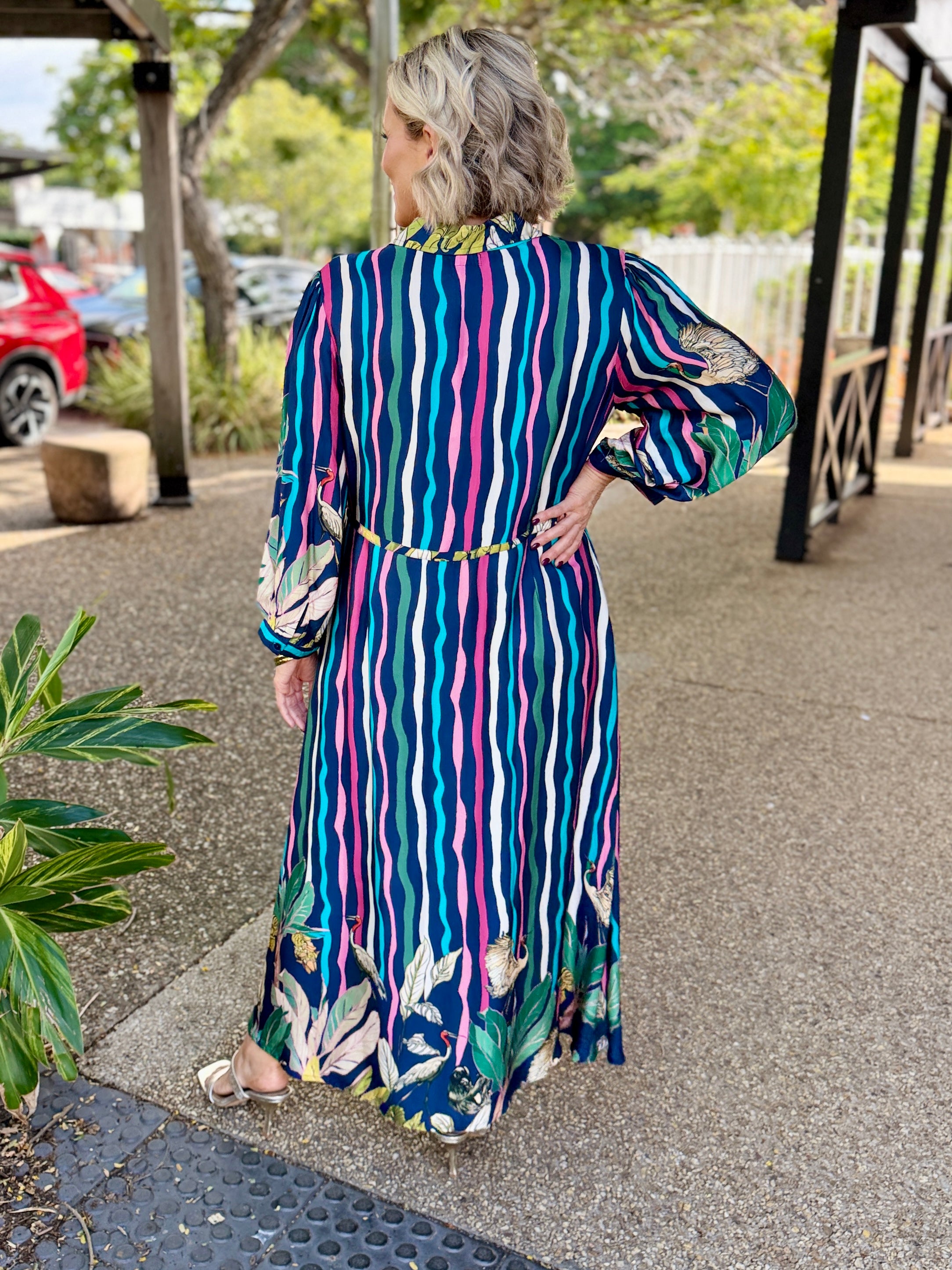 Cambridge Midi Dress – Berry