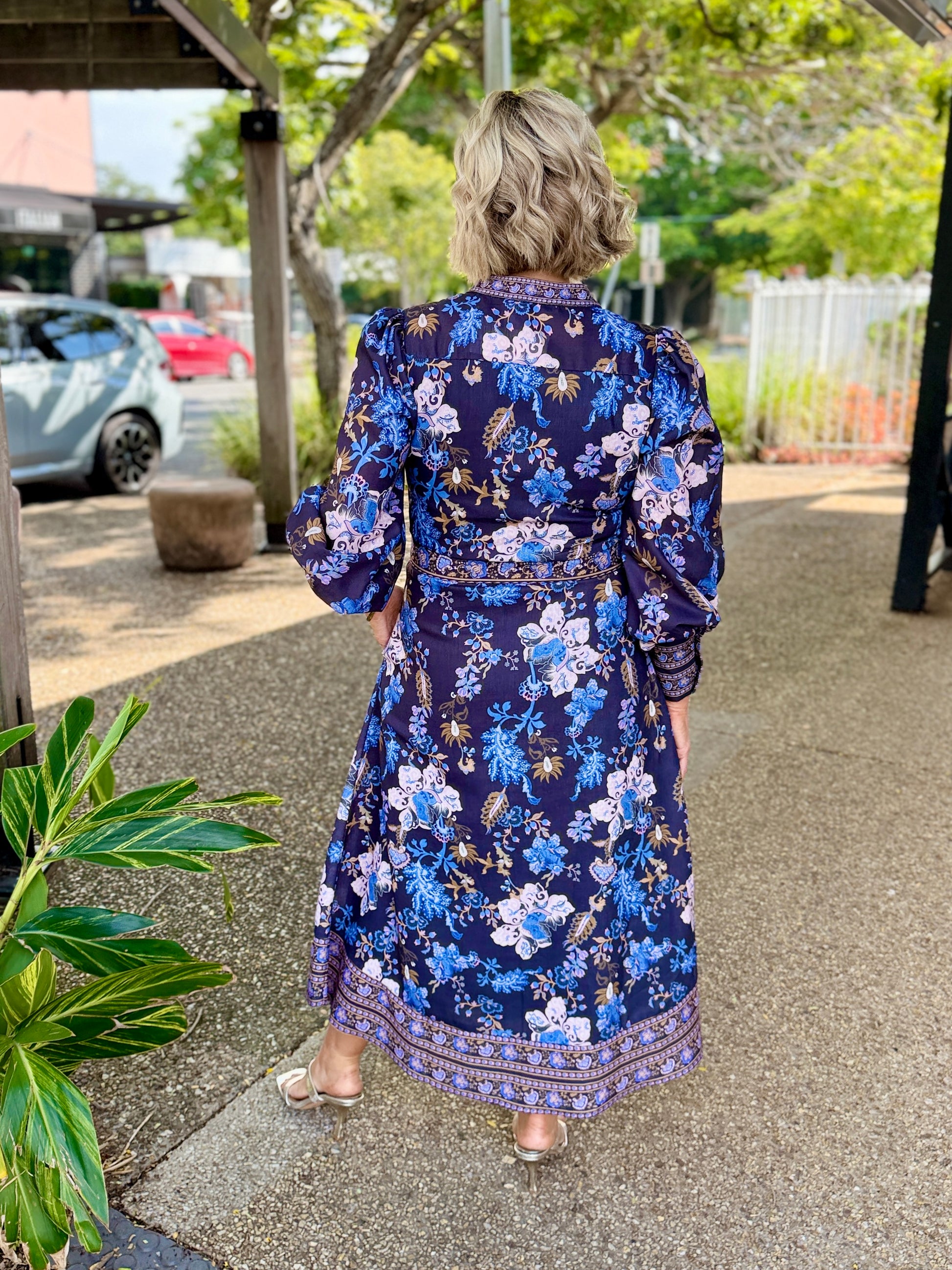 Tamera Dress Midi – French Navy