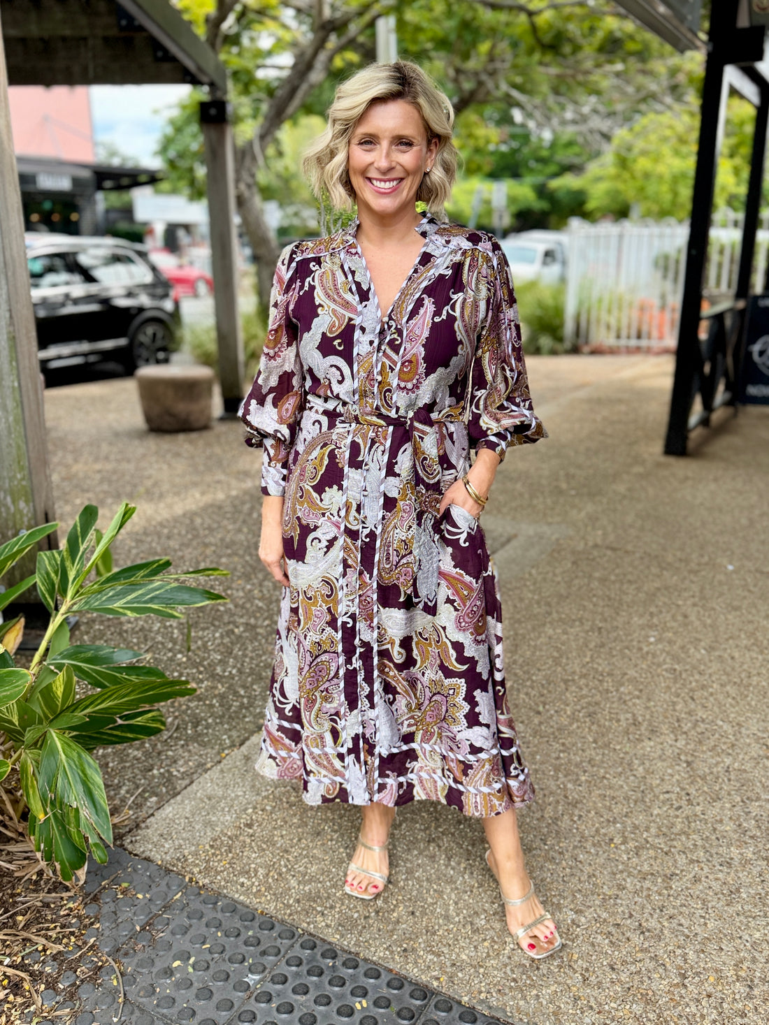 Tamera Dress – Choc Paisley