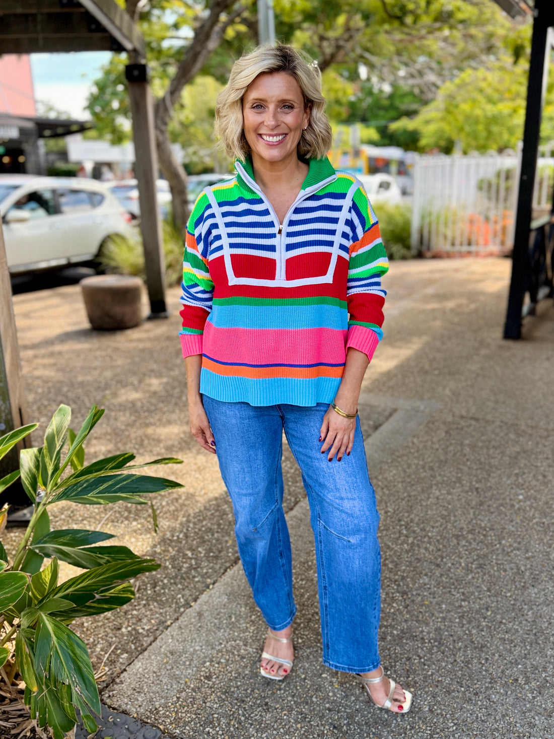 Alaska Stripe Jumper – Rainbow