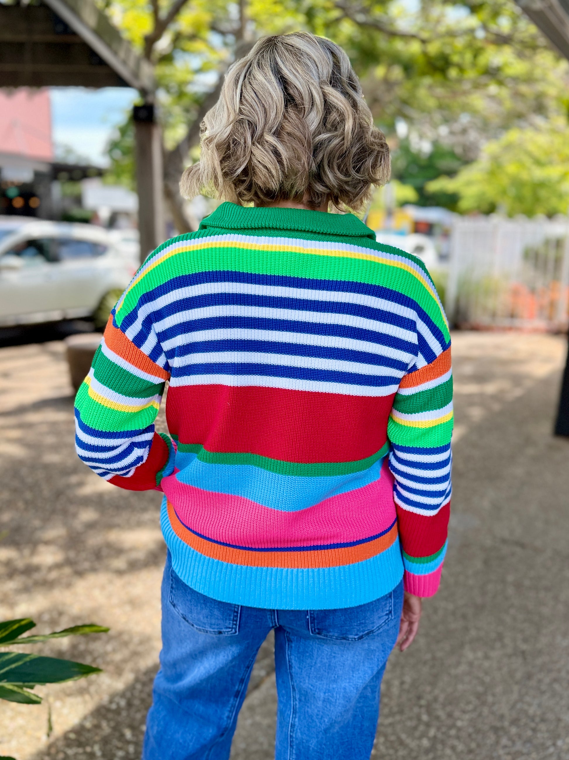 Alaska Stripe Jumper – Rainbow