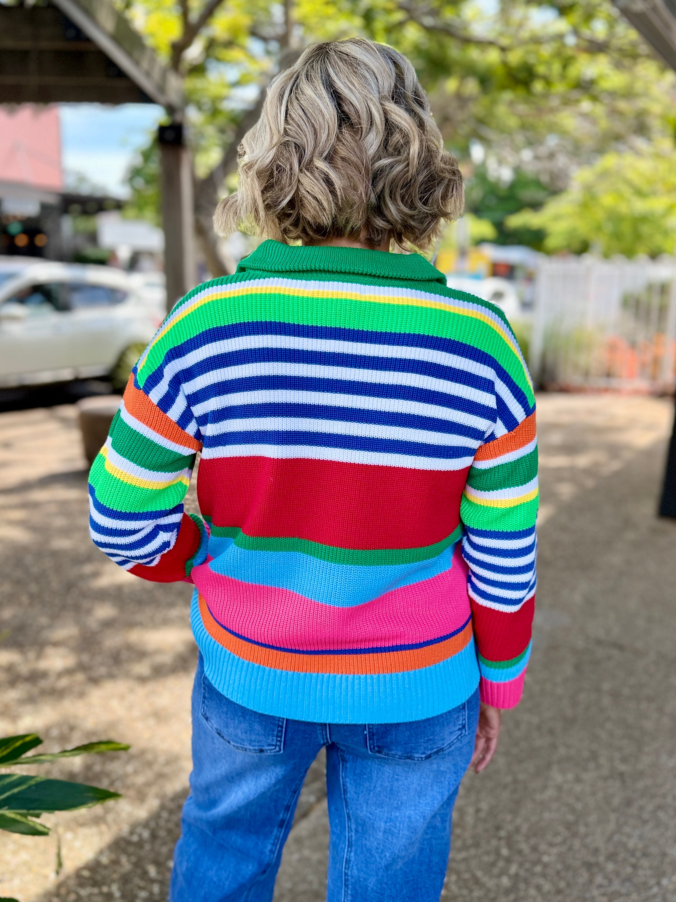 Alaska Stripe Jumper – Rainbow