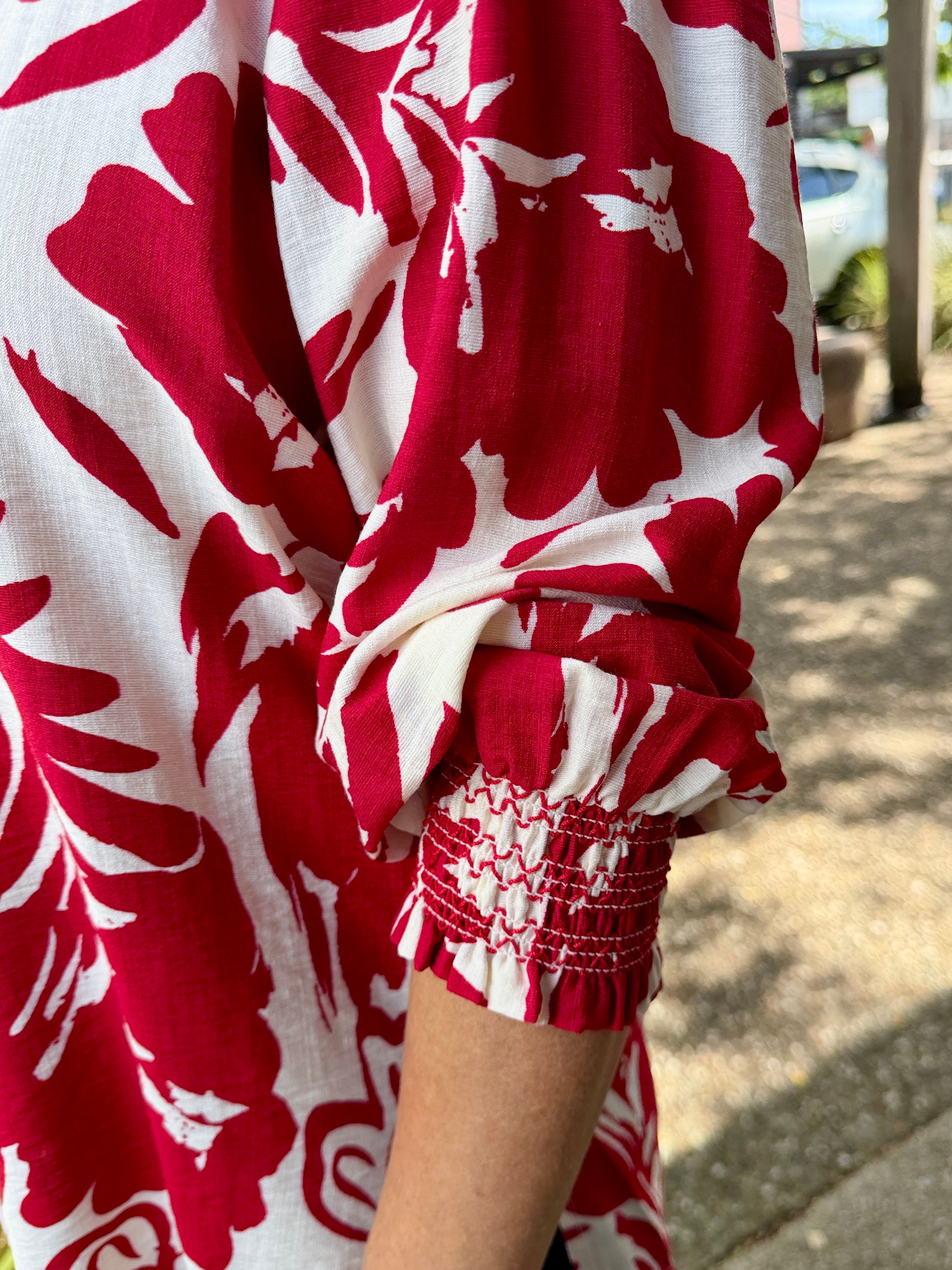 Moulin Rouge Floral Shirt – Red