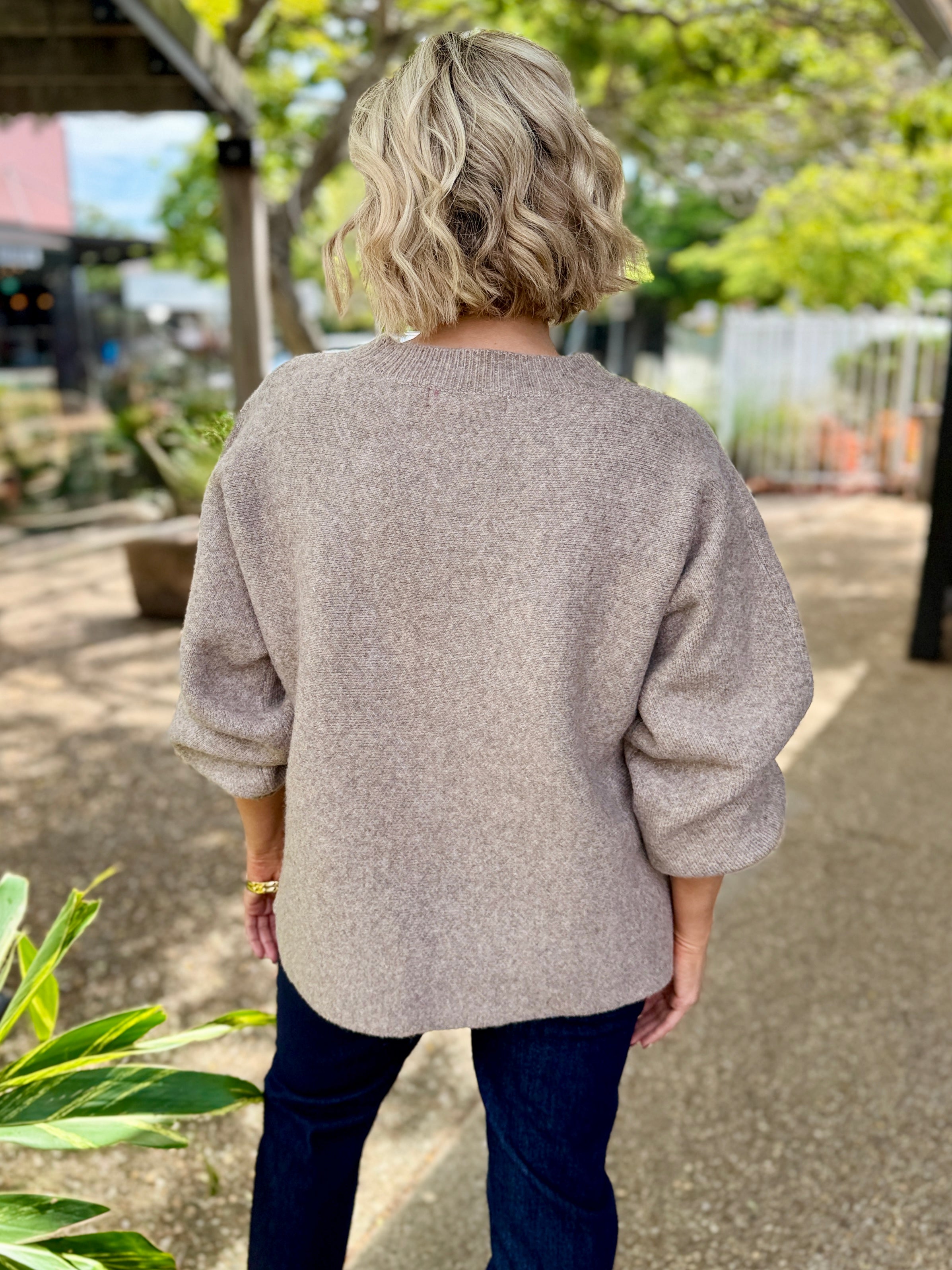 Miru Flower Jumper – Stone