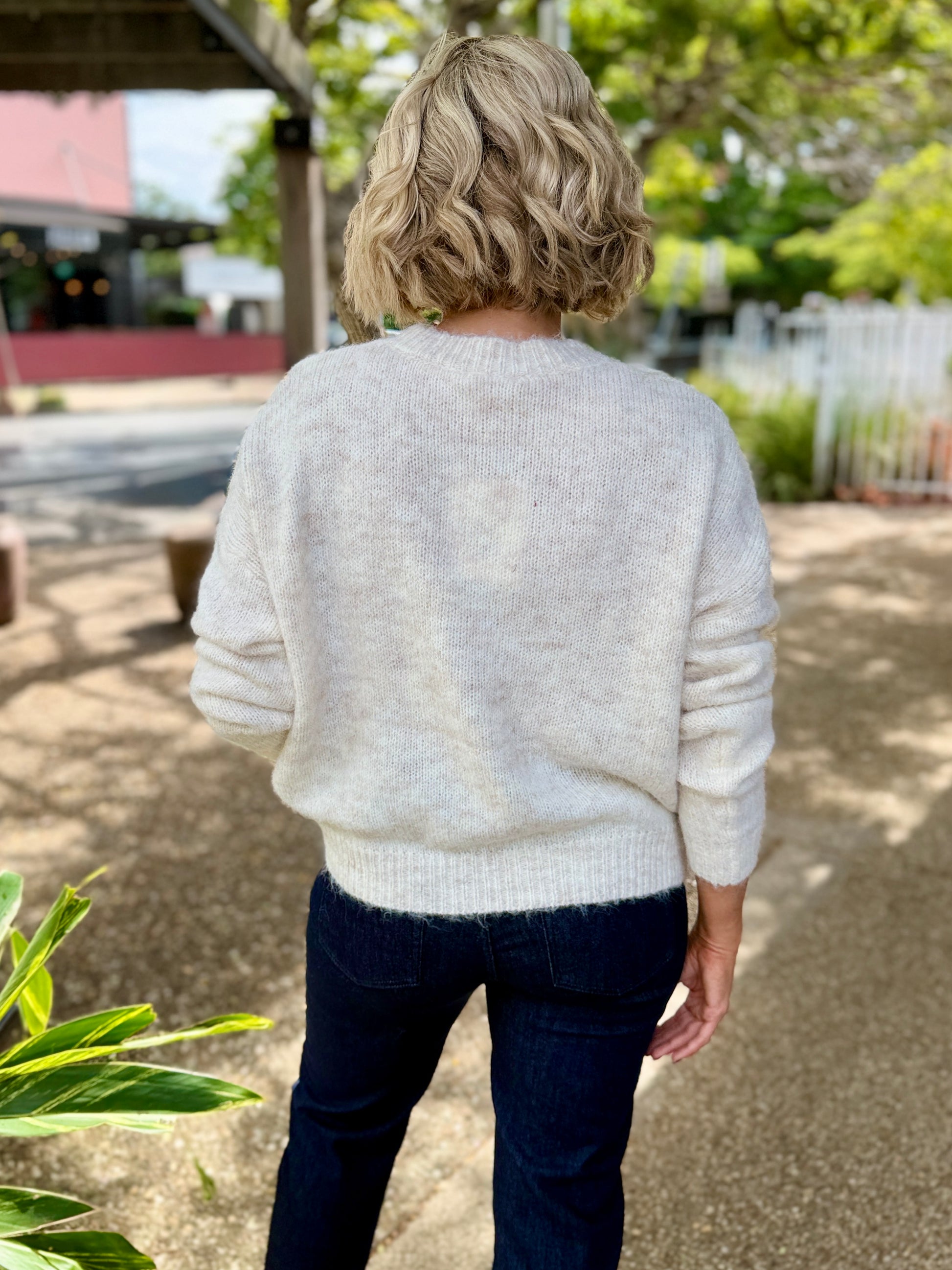 Calypso Palm Knit – Oat