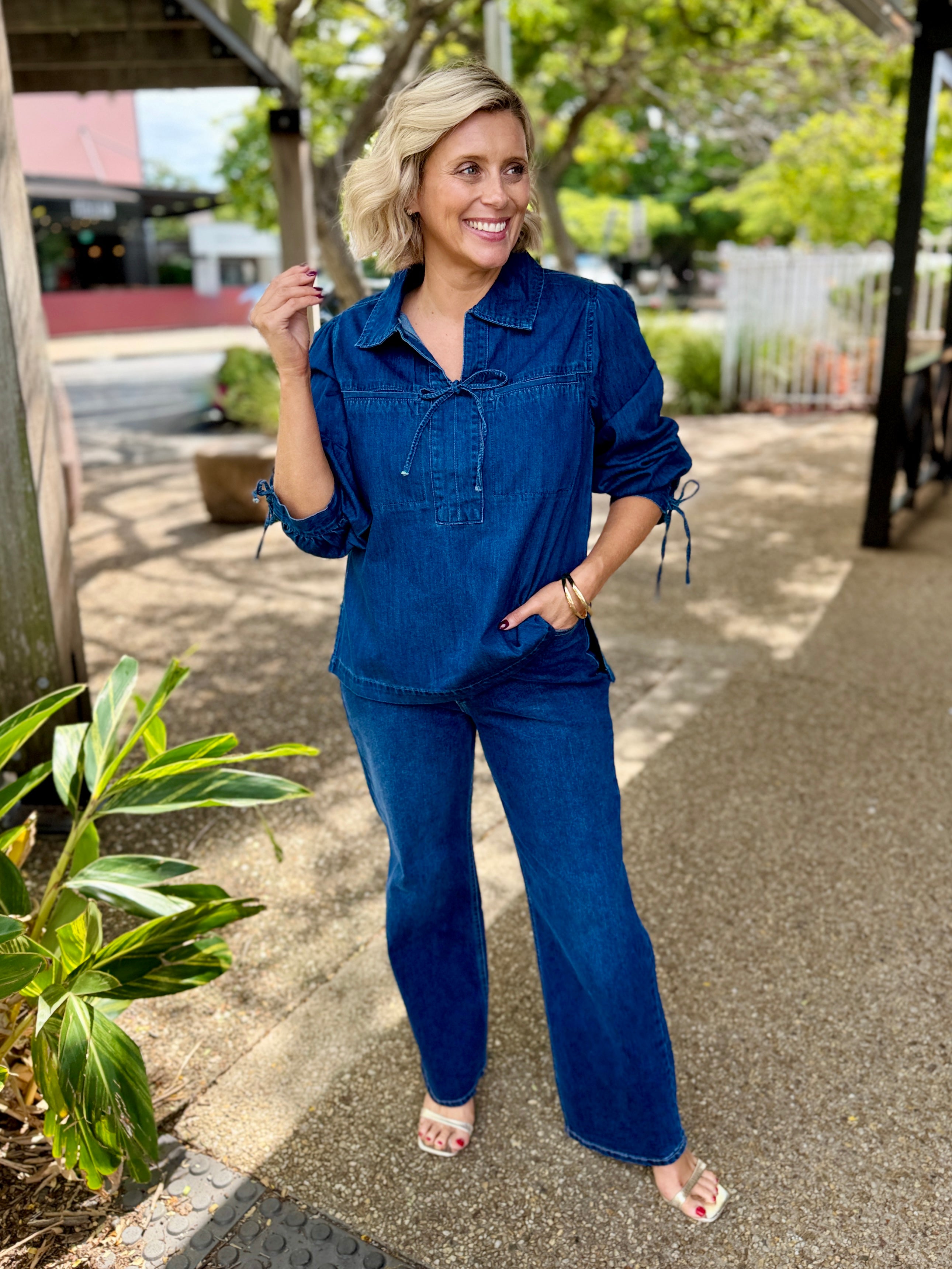 Dubai Denim Blouse