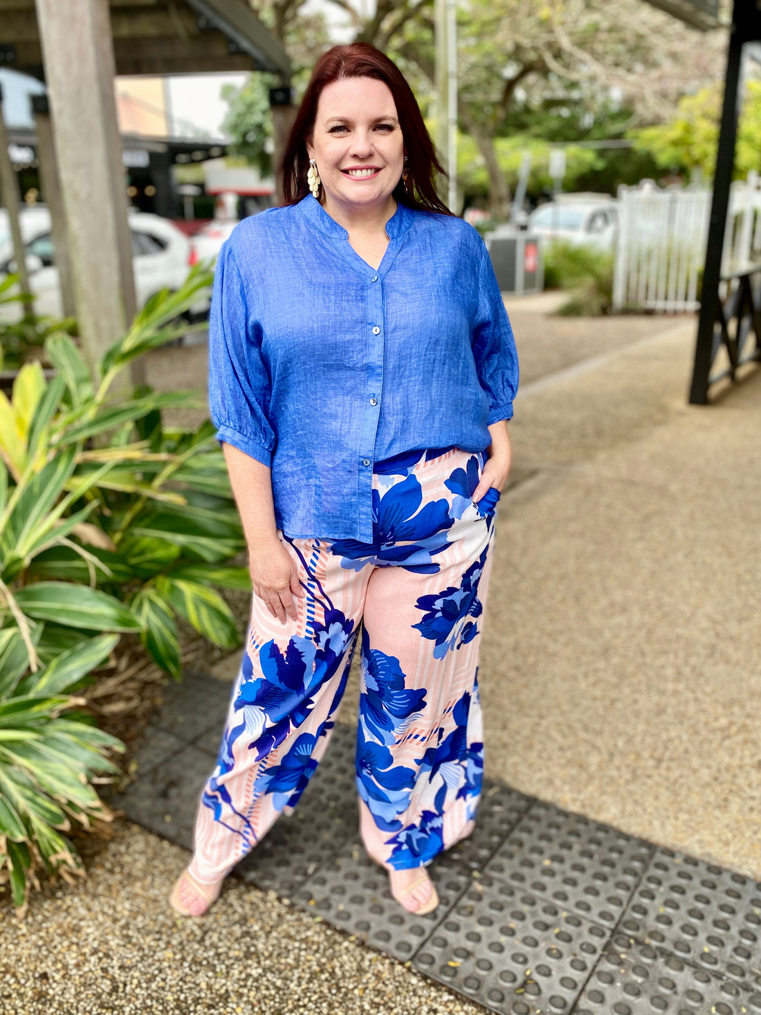 Saphire Blossom Pant