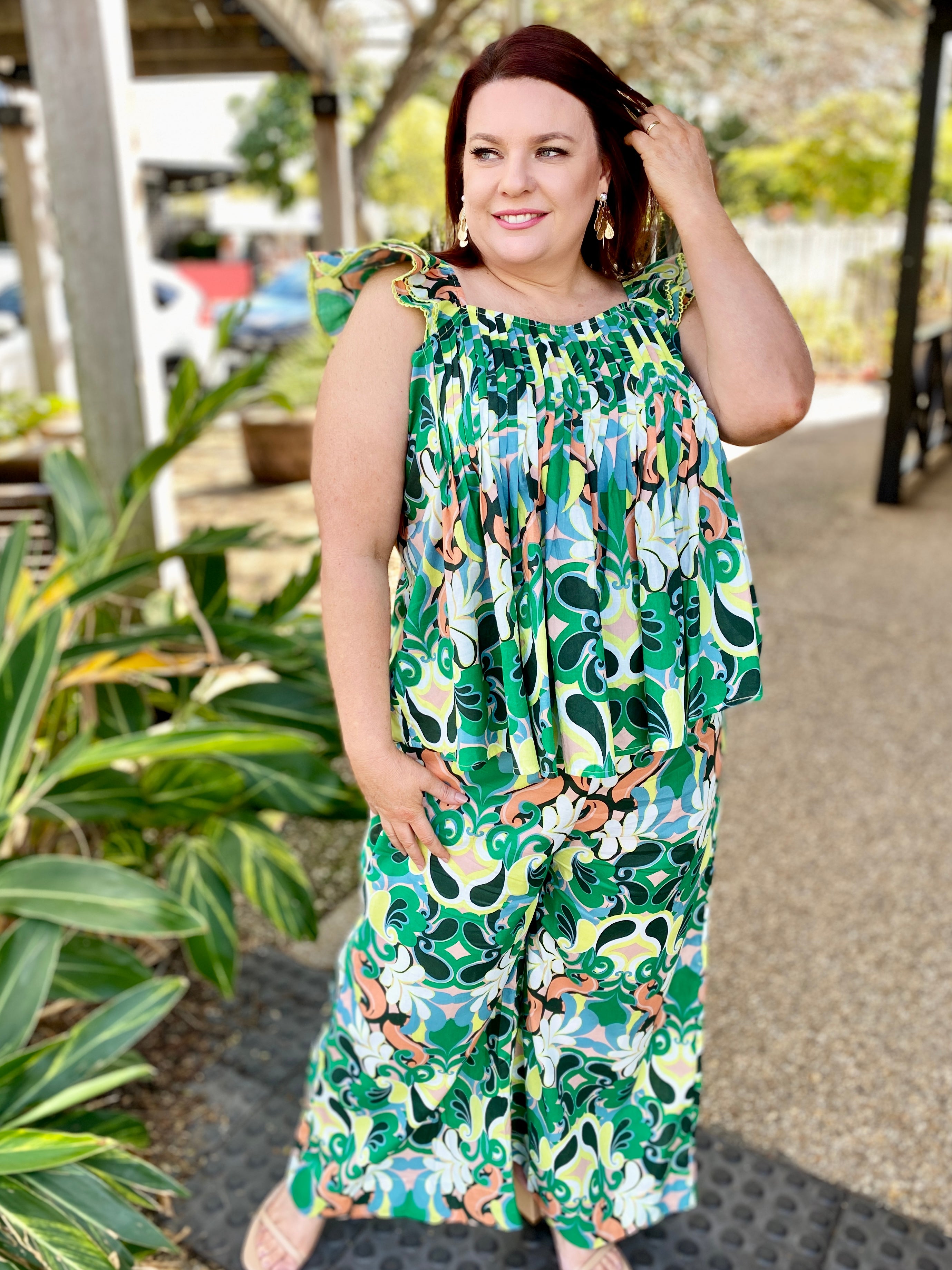 Aurora Frill Tank – Paisley