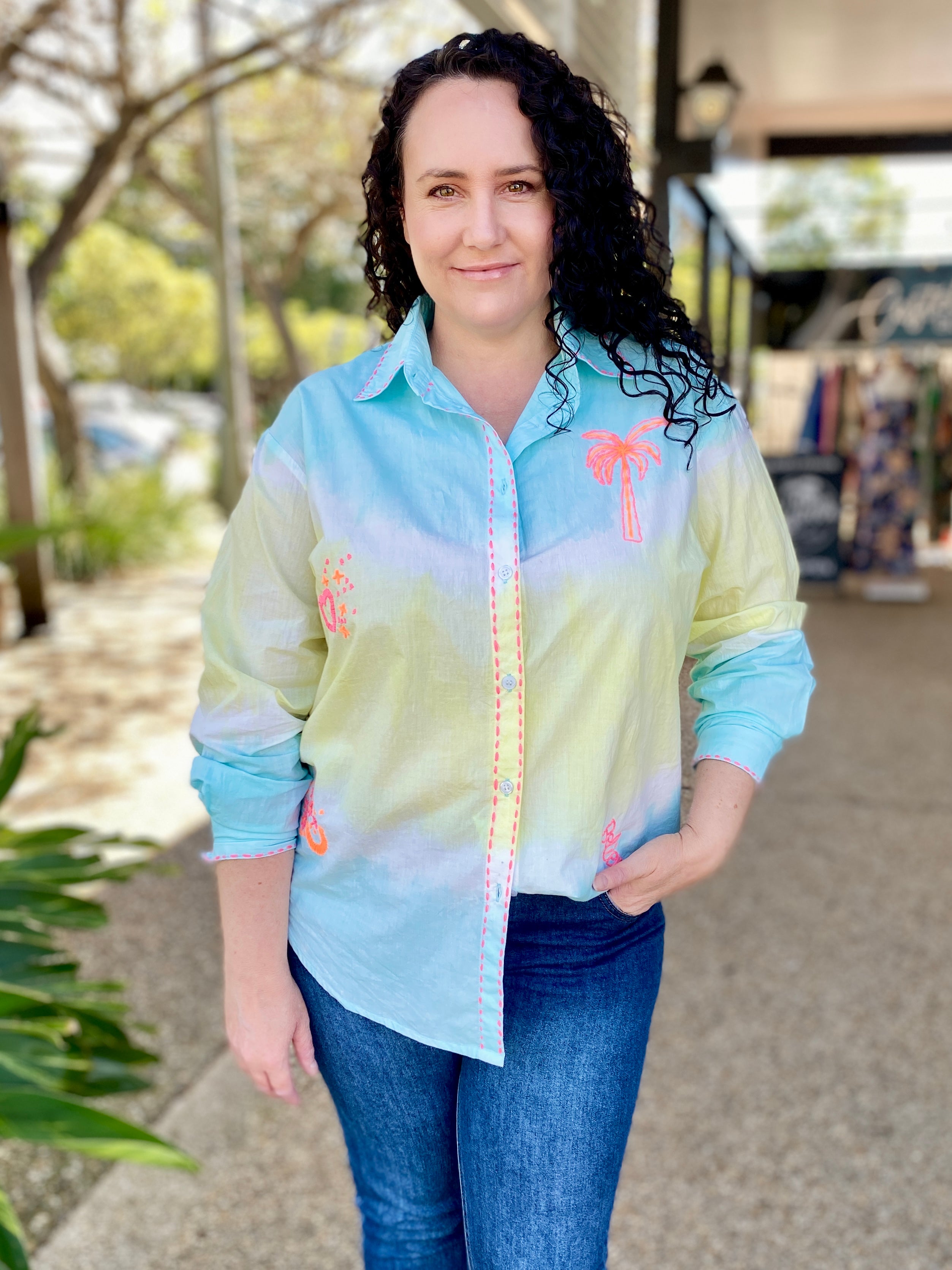 Palms Shirt – Blue