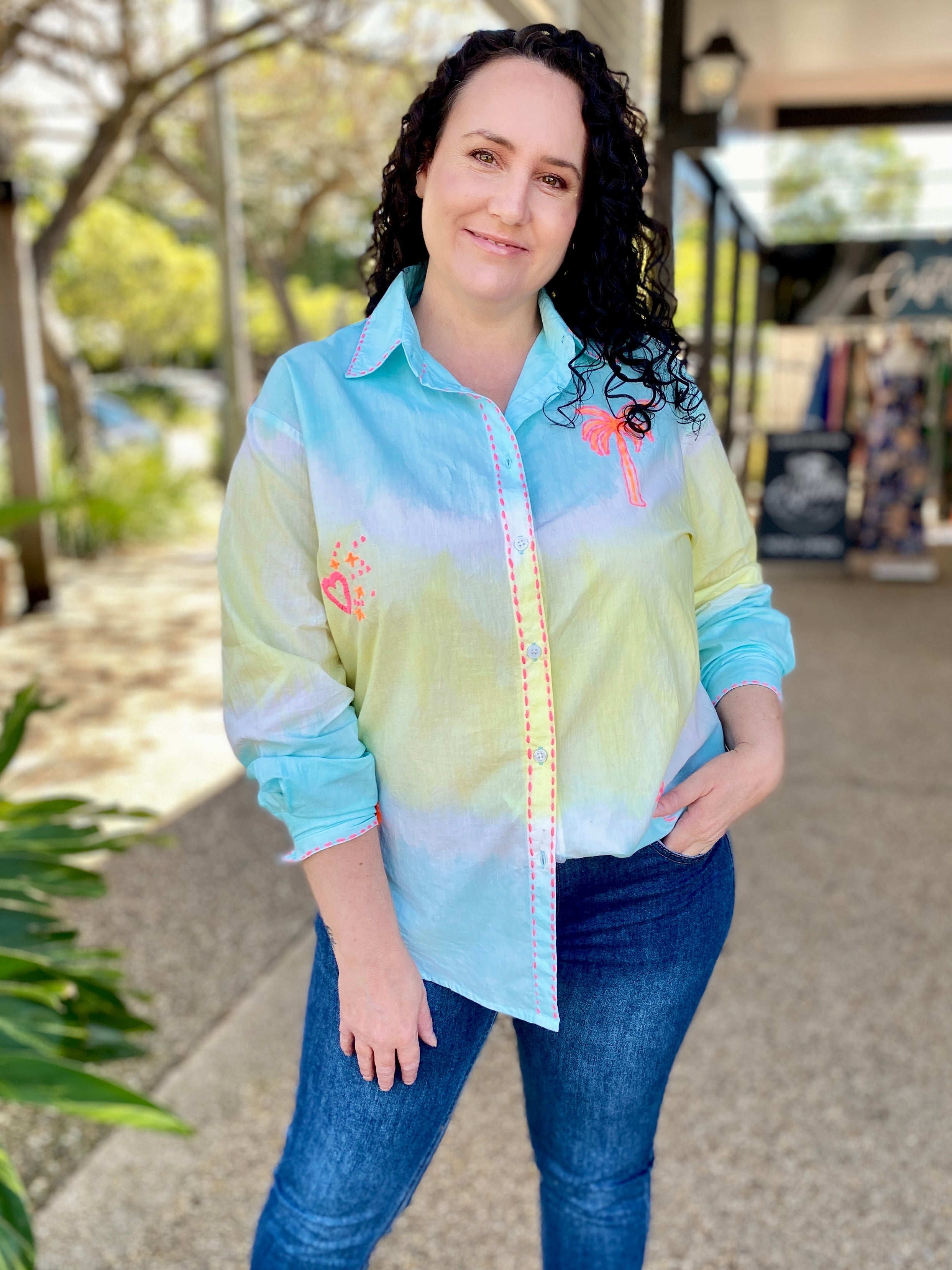 Palms Shirt – Blue