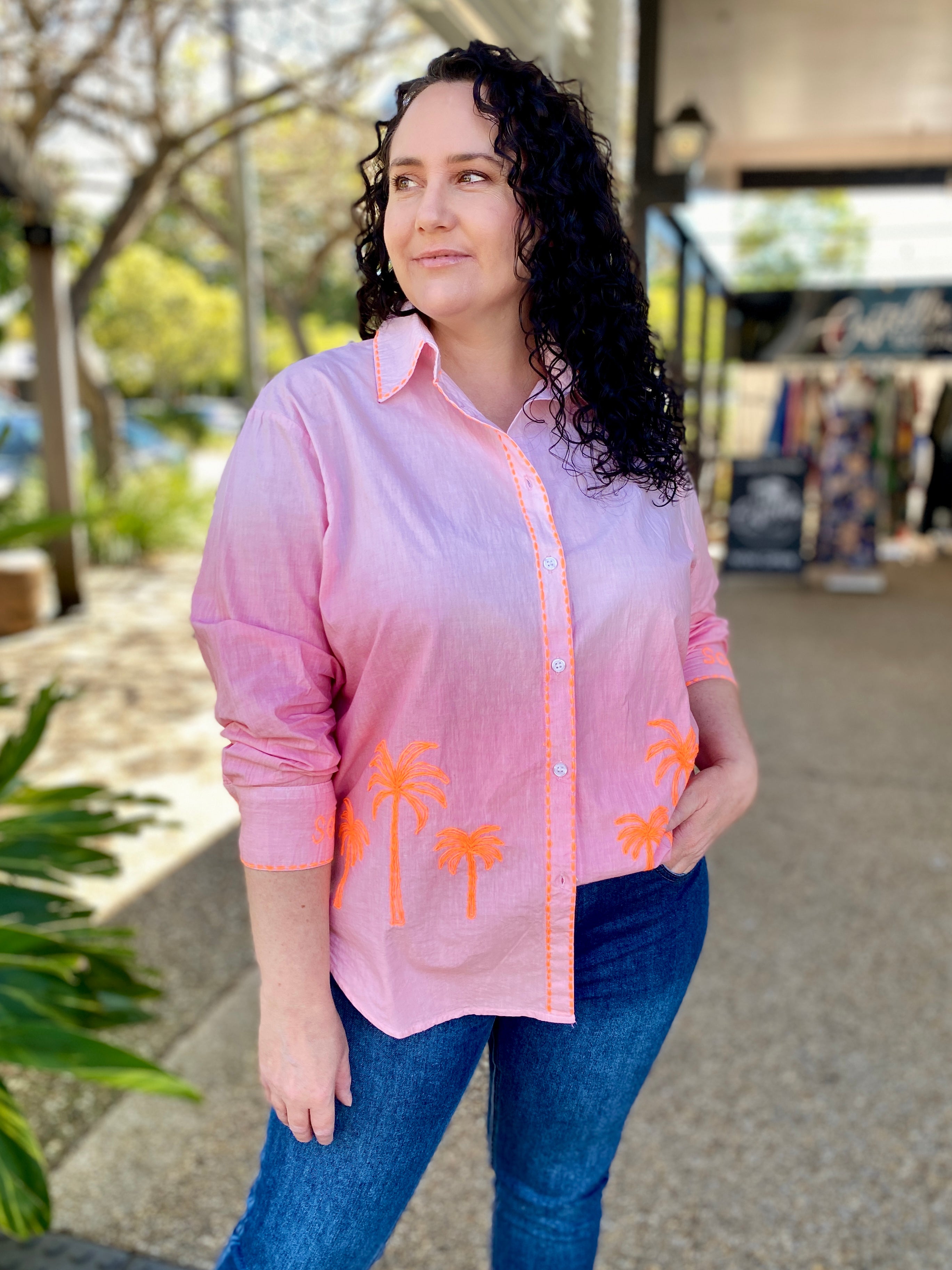 Palms Shirt – Pink