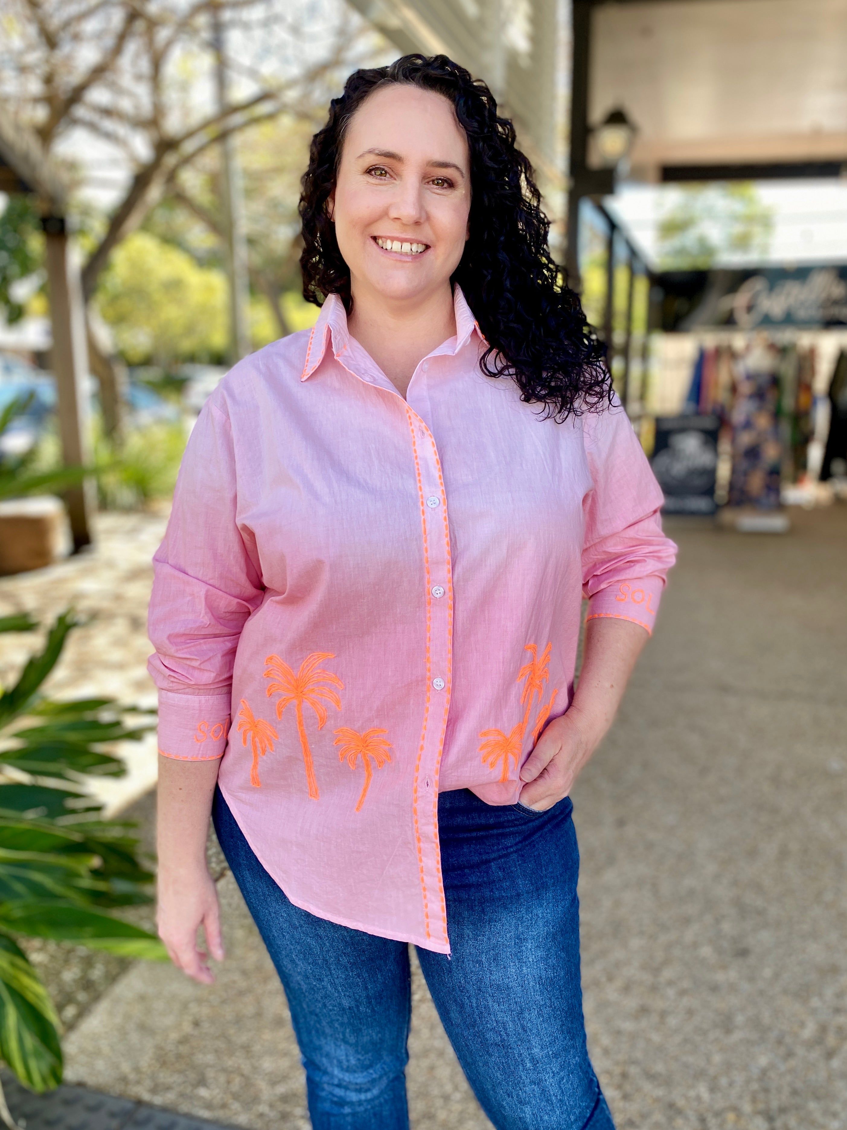 Palms Shirt – Pink