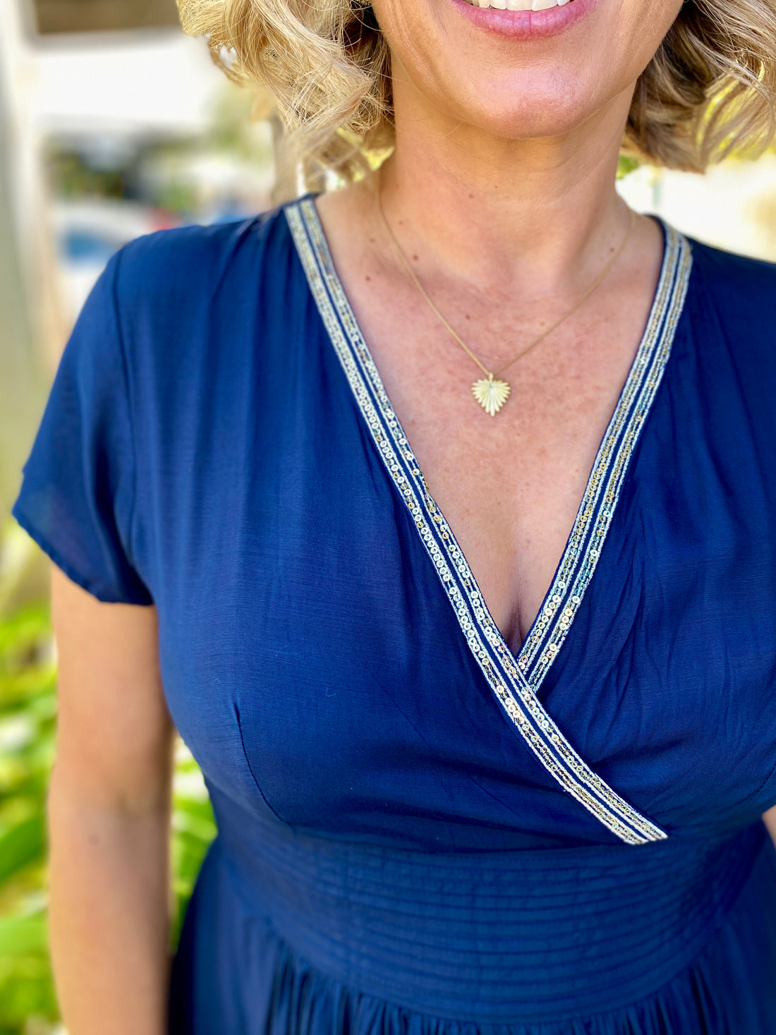 Beth Lux Dress – Navy