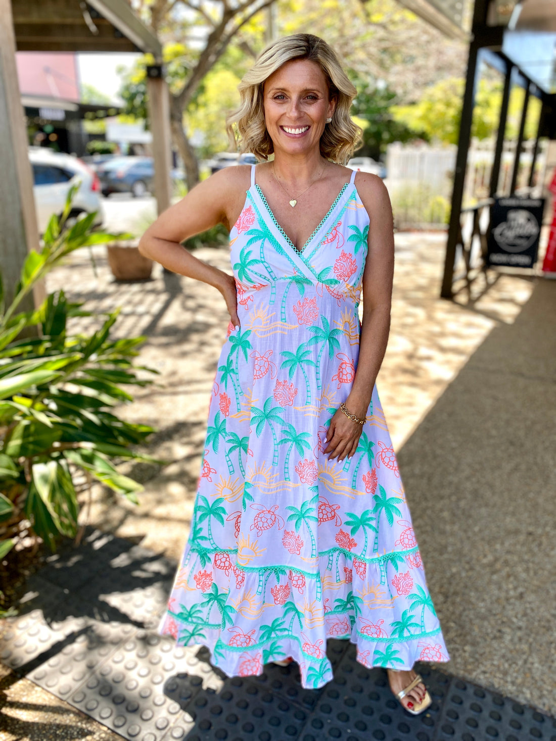 Coral Sundress