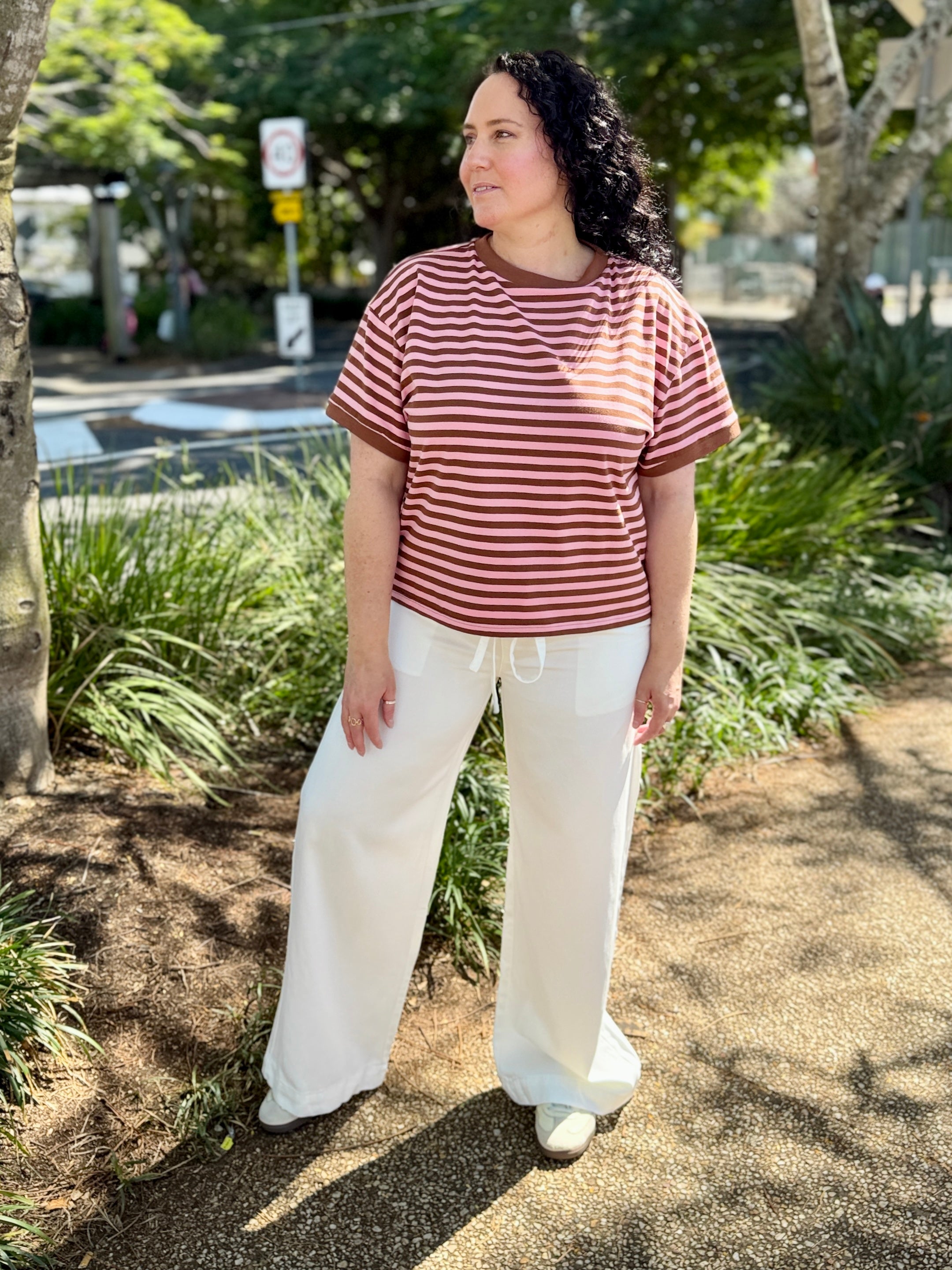 Nina Tencel Jean - White